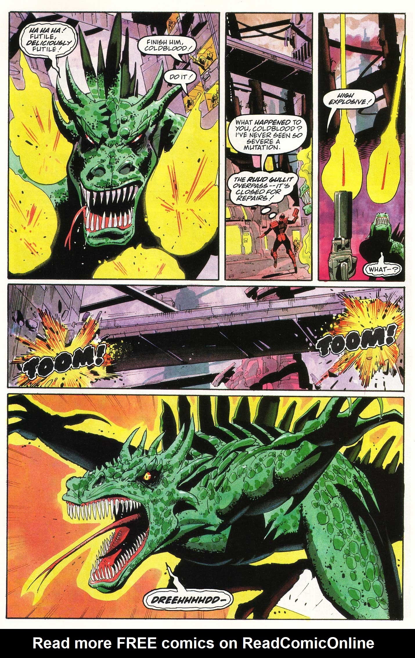 Read online Judge Dredd Lawman of the Future comic -  Issue #12 - 6