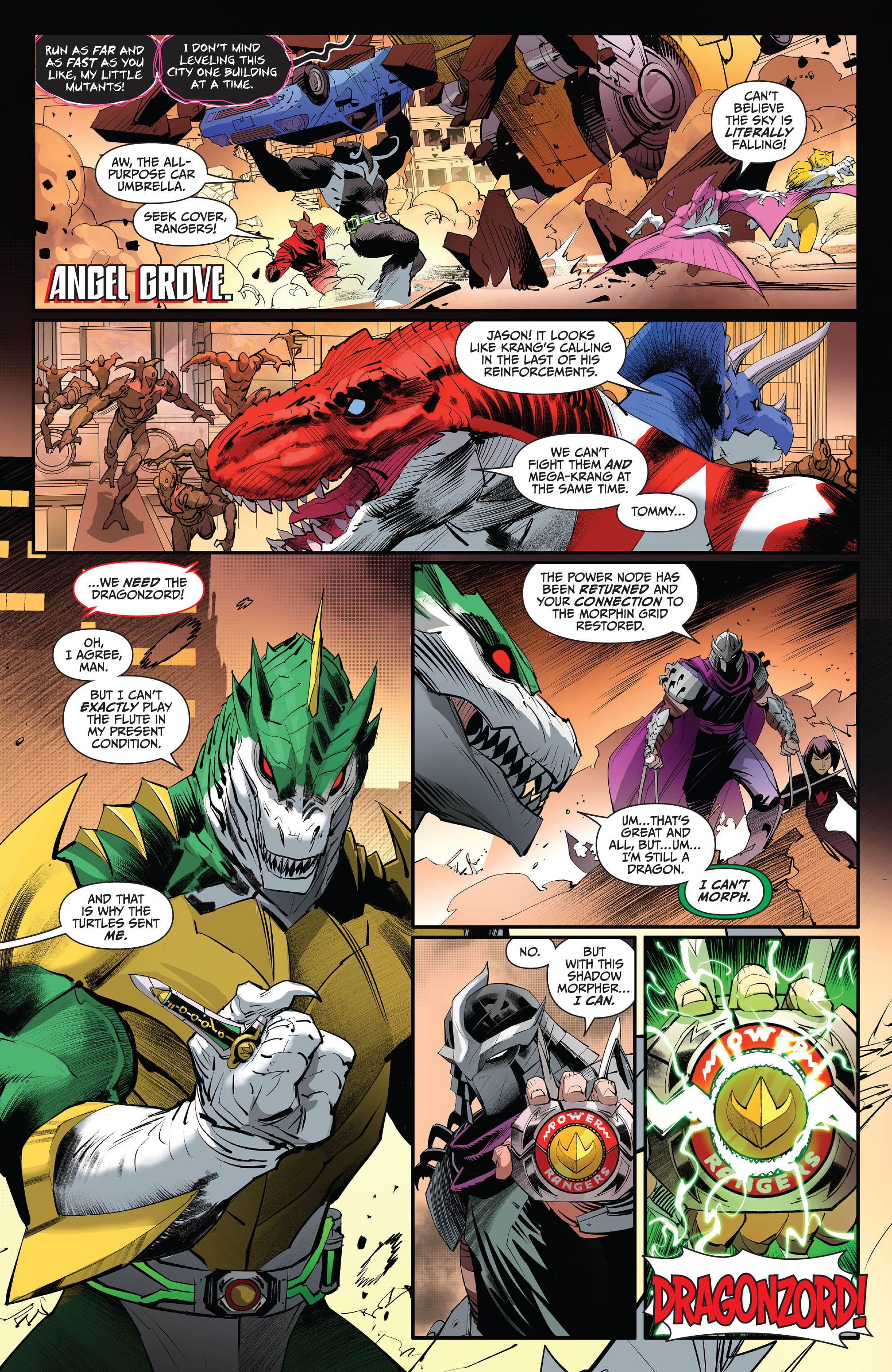 Read online Mighty Morphin Power Rangers/ Teenage Mutant Ninja Turtles II comic -  Issue #5 - 5