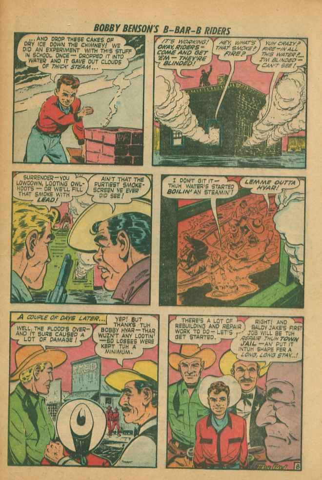 Read online Bobby Benson's B-Bar-B Riders comic -  Issue #12 - 33