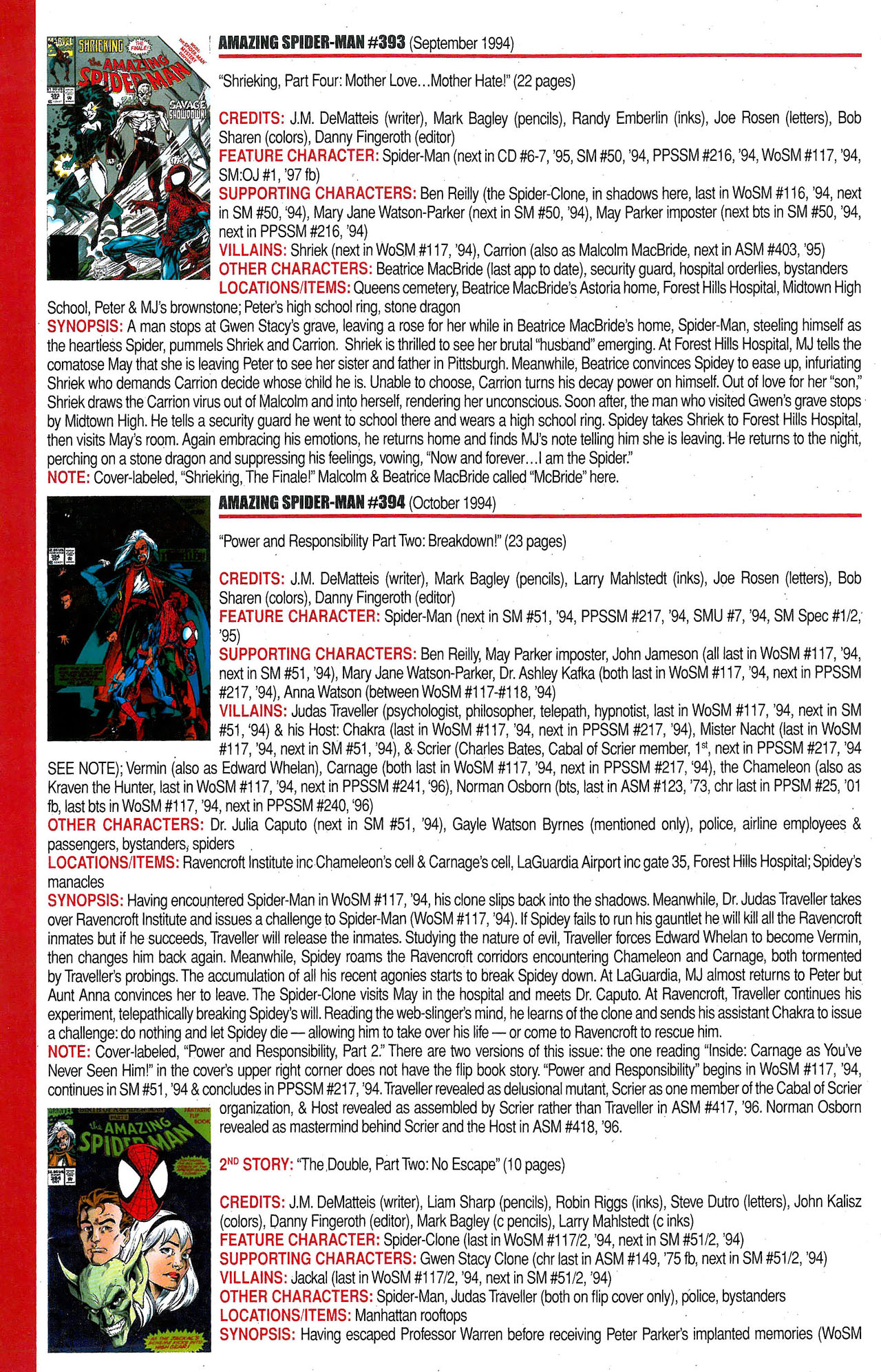Read online Official Index to the Marvel Universe comic -  Issue #9 - 18