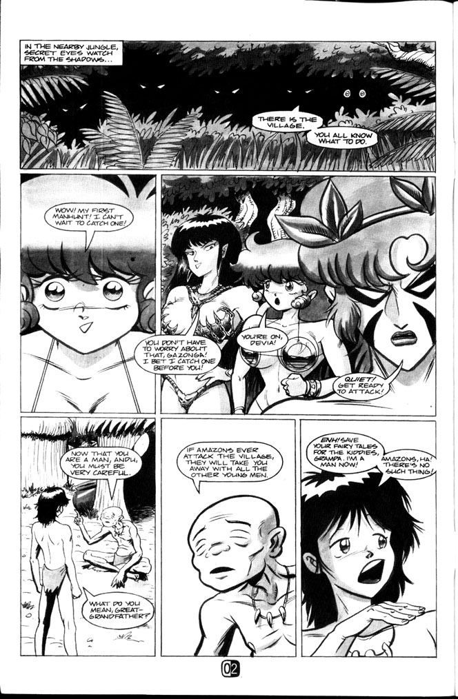Read online Amazon Gazonga: Bad Girls Of The Jungle comic -  Issue # Full - 4
