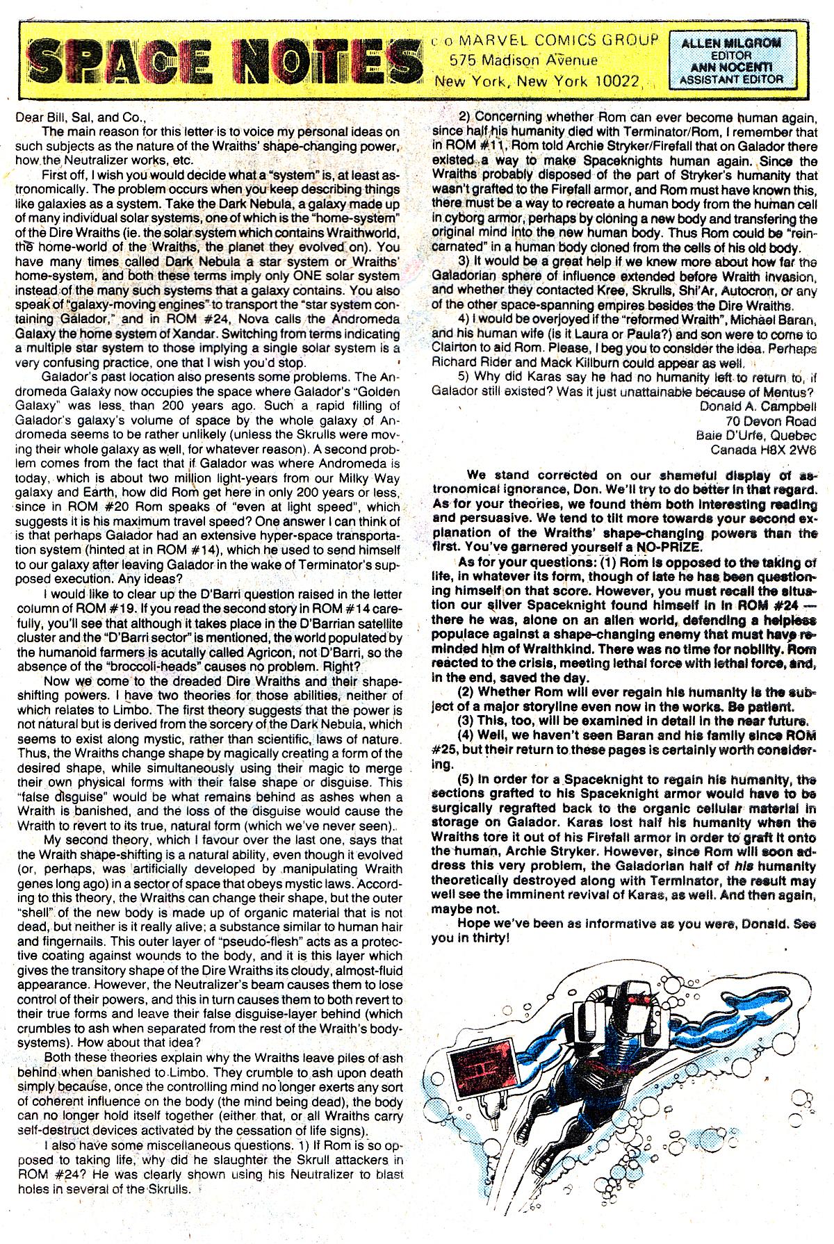 Read online ROM (1979) comic -  Issue #36 - 24
