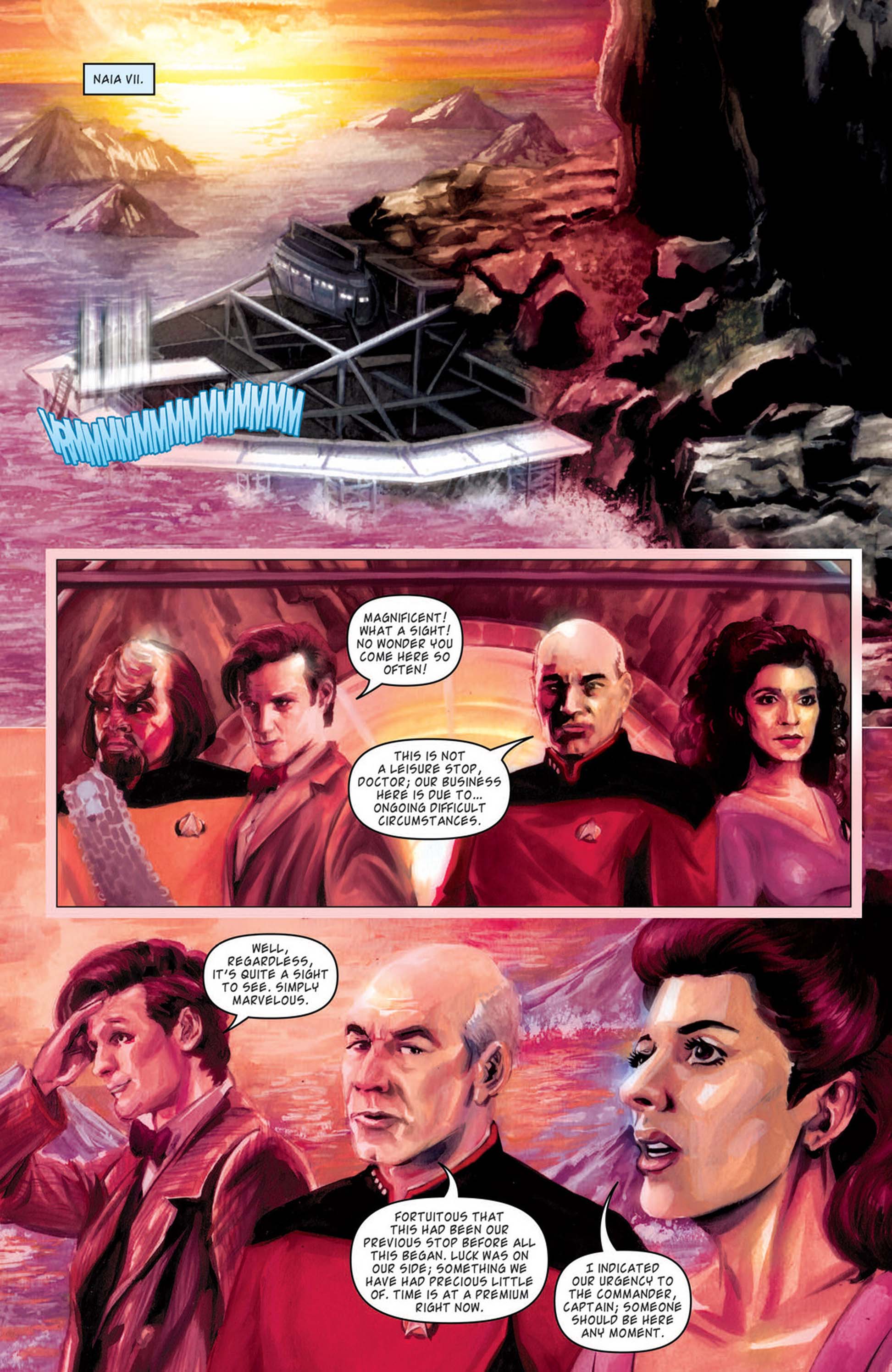 Read online Star Trek: The Next Generation/Doctor Who: Assimilation² comic -  Issue #6 - 16