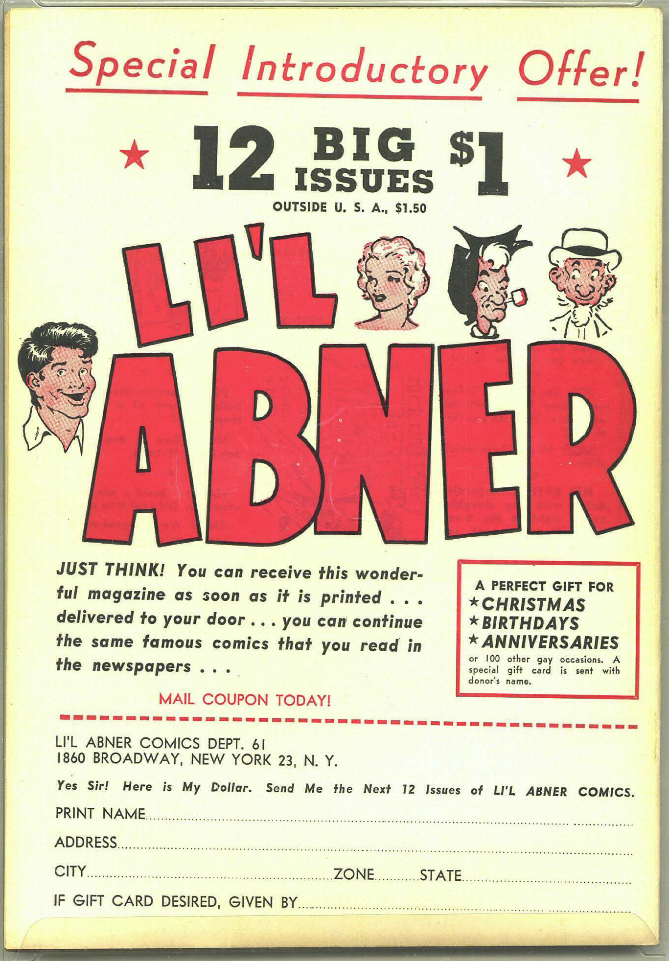 Read online Li'l Abner Comics comic -  Issue #61 - 50