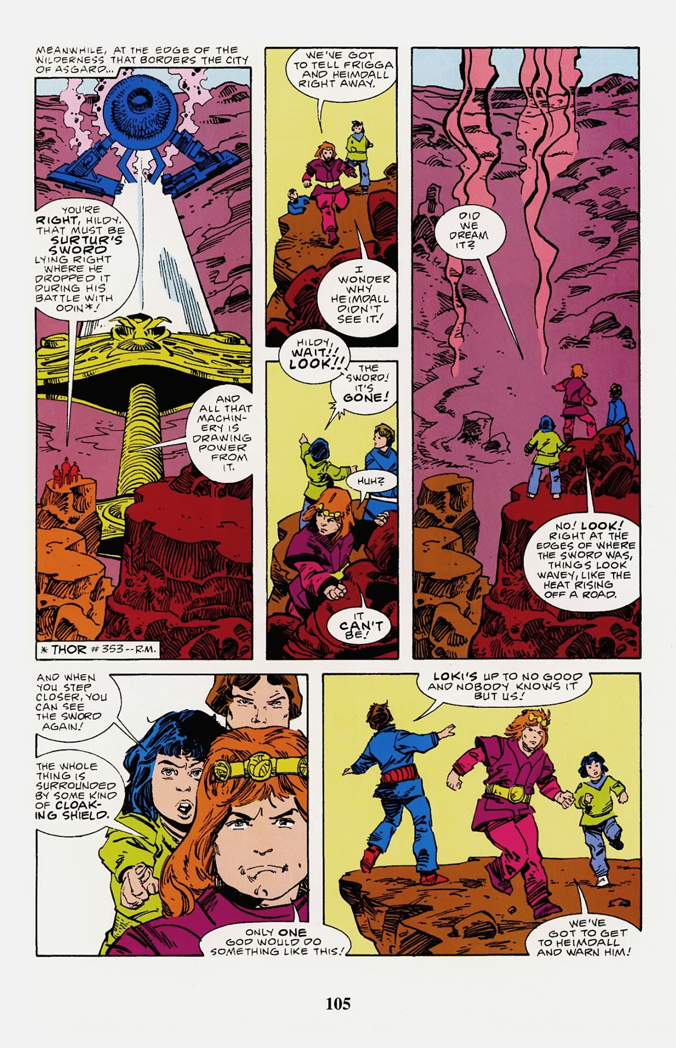 Read online Thor Visionaries: Walter Simonson comic -  Issue # TPB 3 - 107