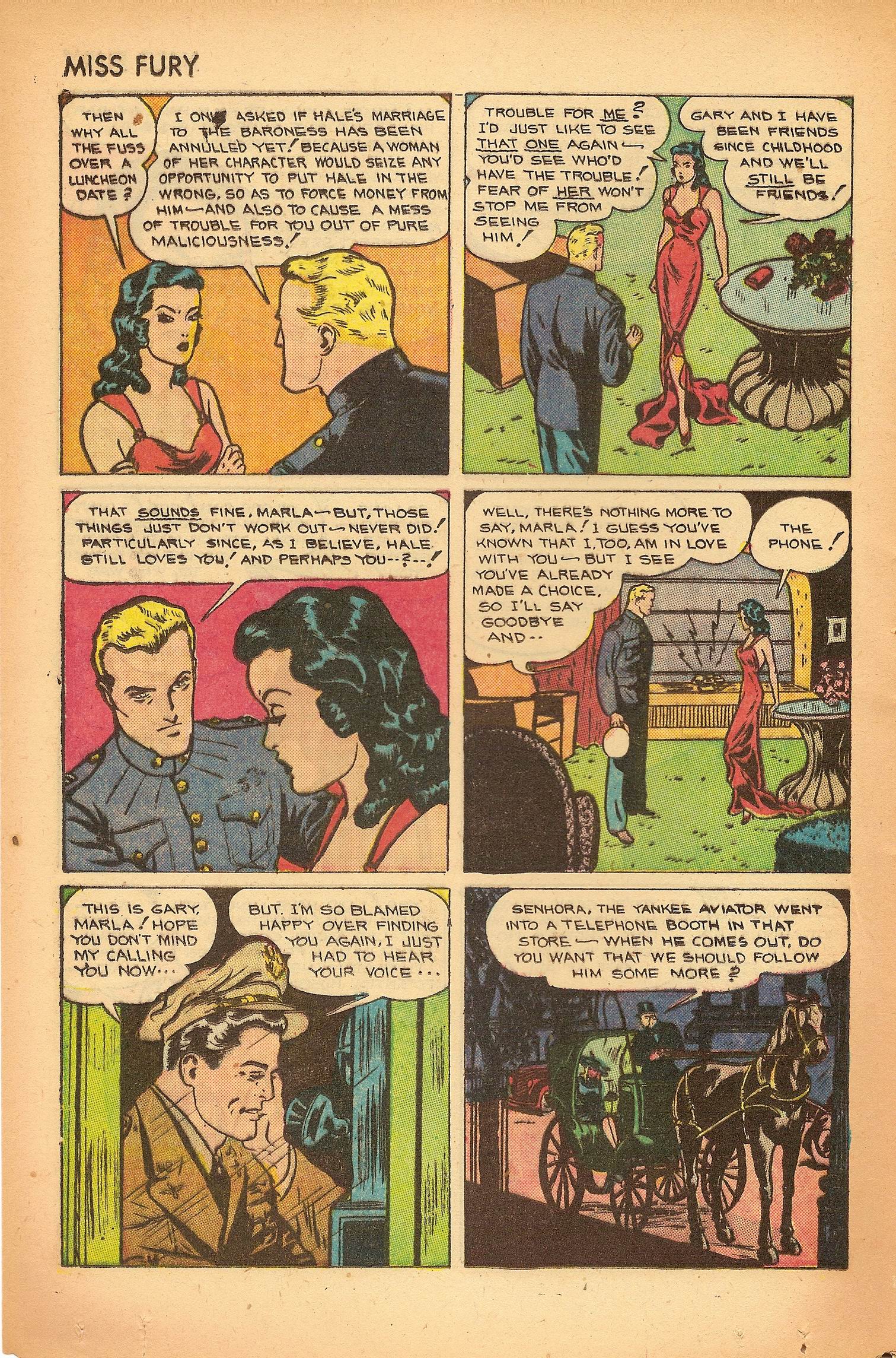 Read online Miss Fury (1942) comic -  Issue #7 - 16