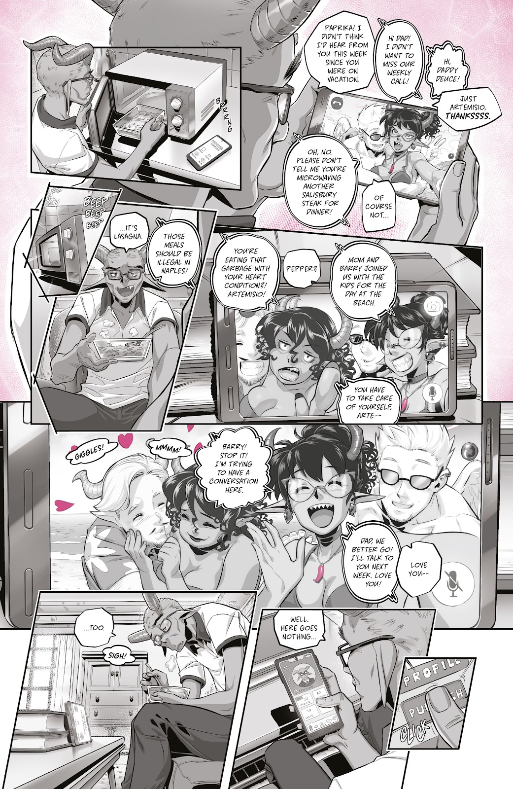 Mirka Andolfo's Sweet Paprika: Black White & Pink (One-Shot) issue Full - Page 5