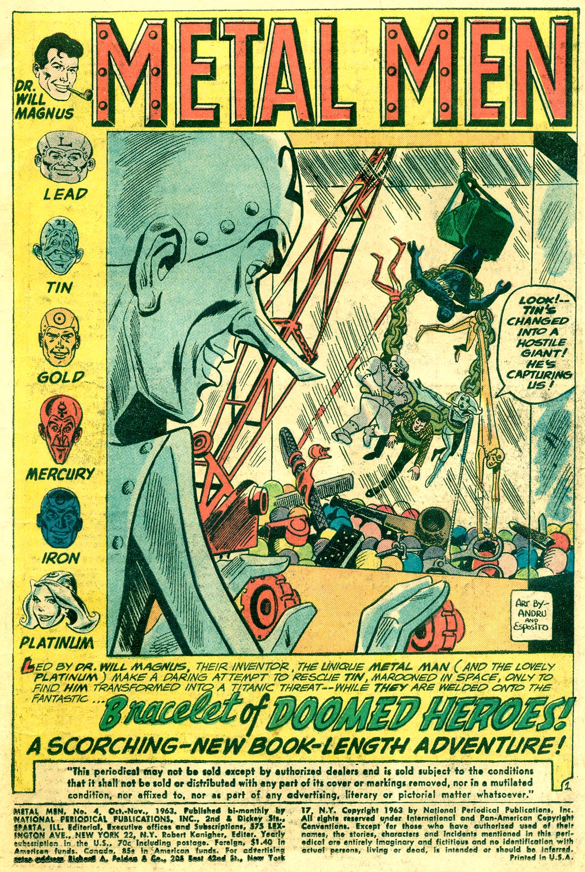 Read online Metal Men (1963) comic -  Issue #4 - 3
