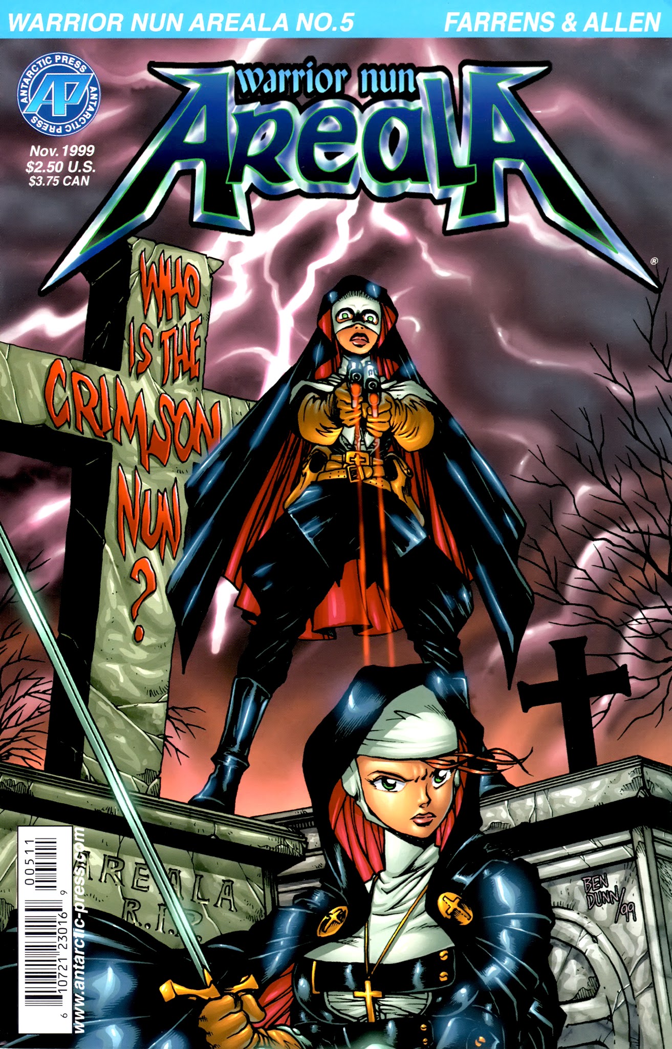 Read online Warrior Nun Areala (1999) comic -  Issue #5 - 1