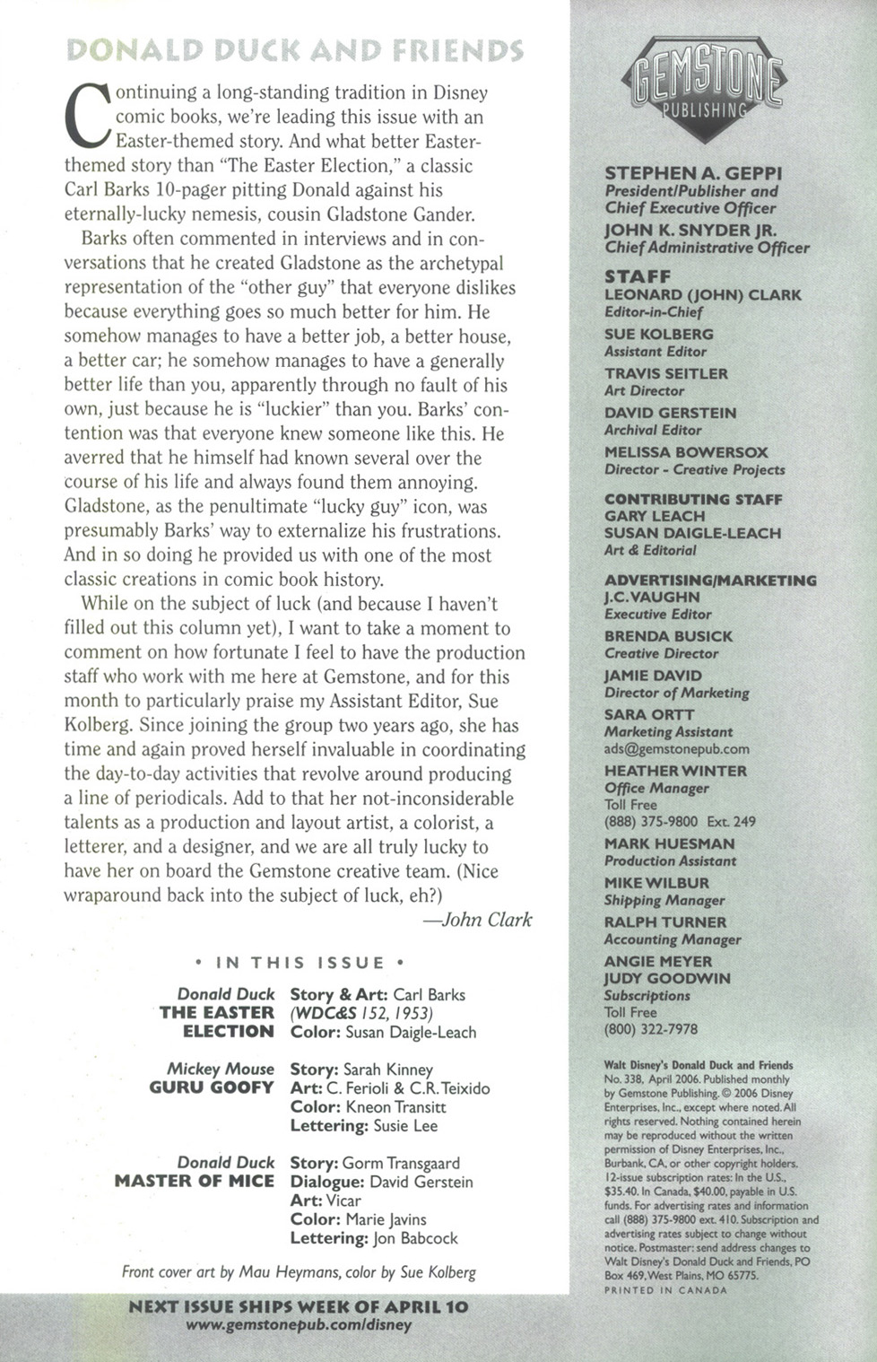 Read online Walt Disney's Donald Duck and Friends comic -  Issue #338 - 2