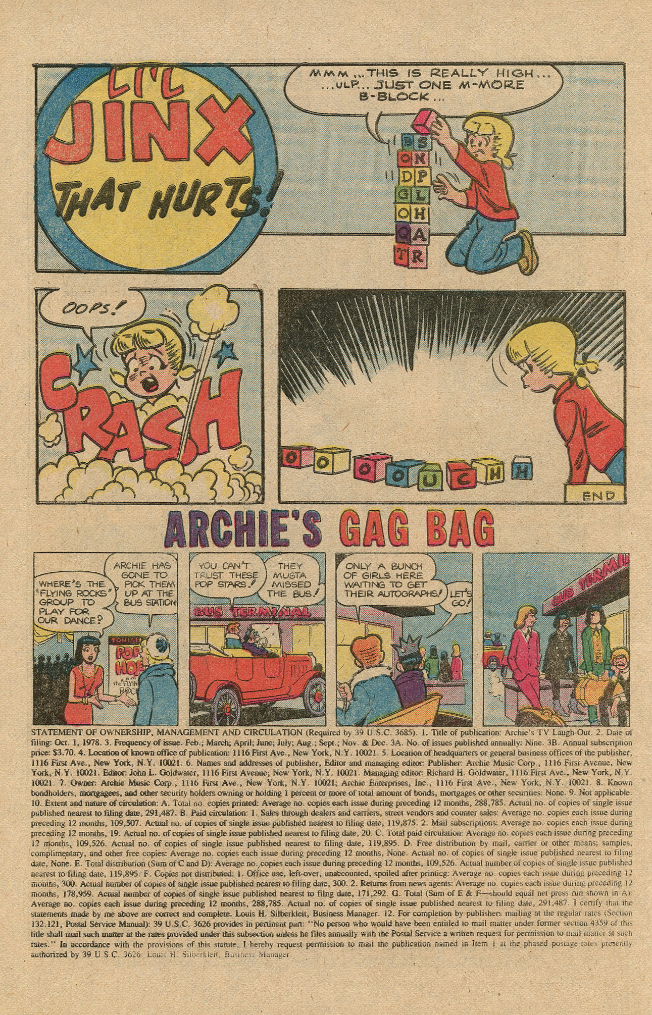 Read online Archie's TV Laugh-Out comic -  Issue #66 - 10