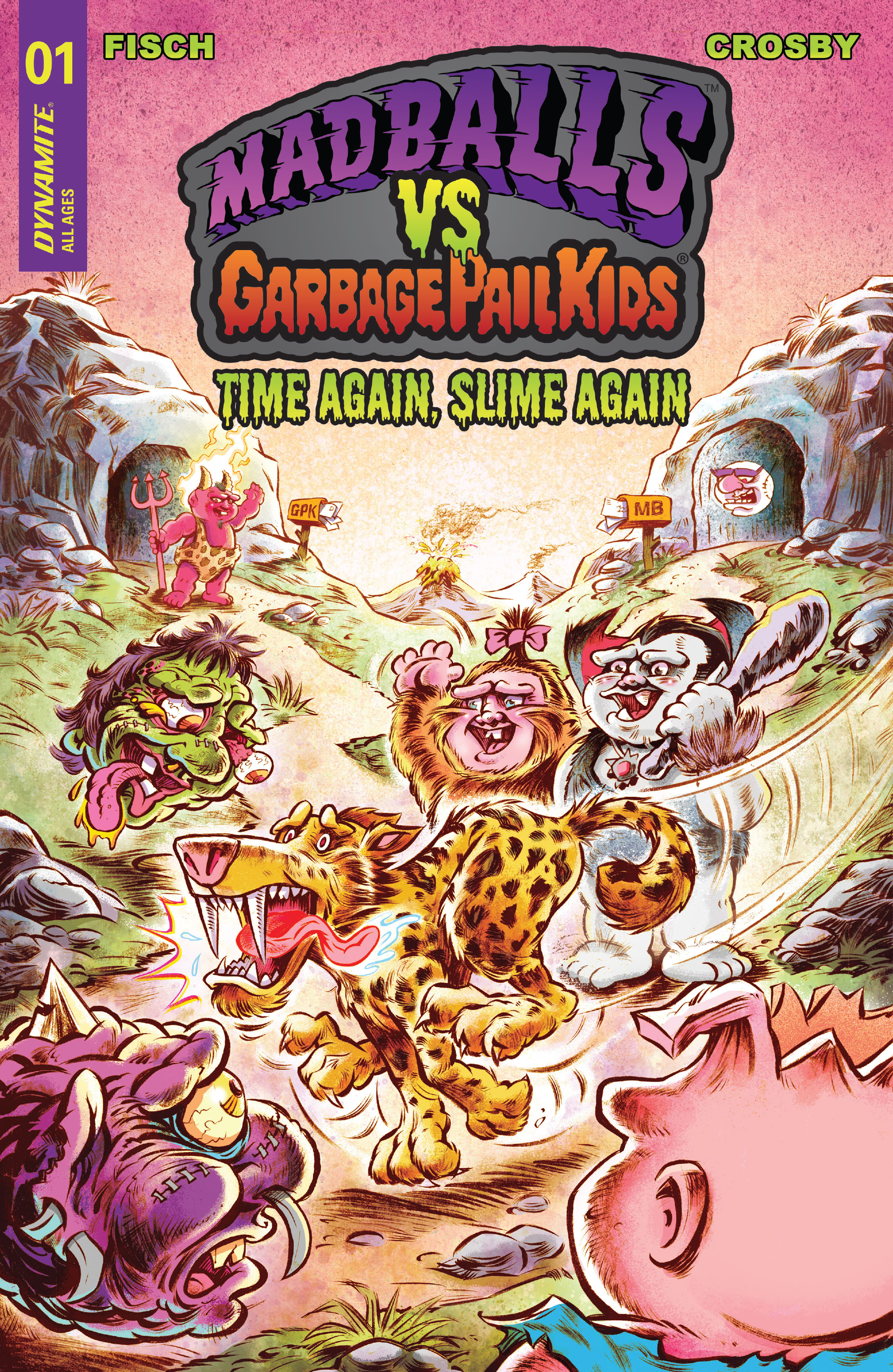 Read online Madballs vs Garbage Pail Kids – Time Again, Slime Again comic -  Issue #1 - 2