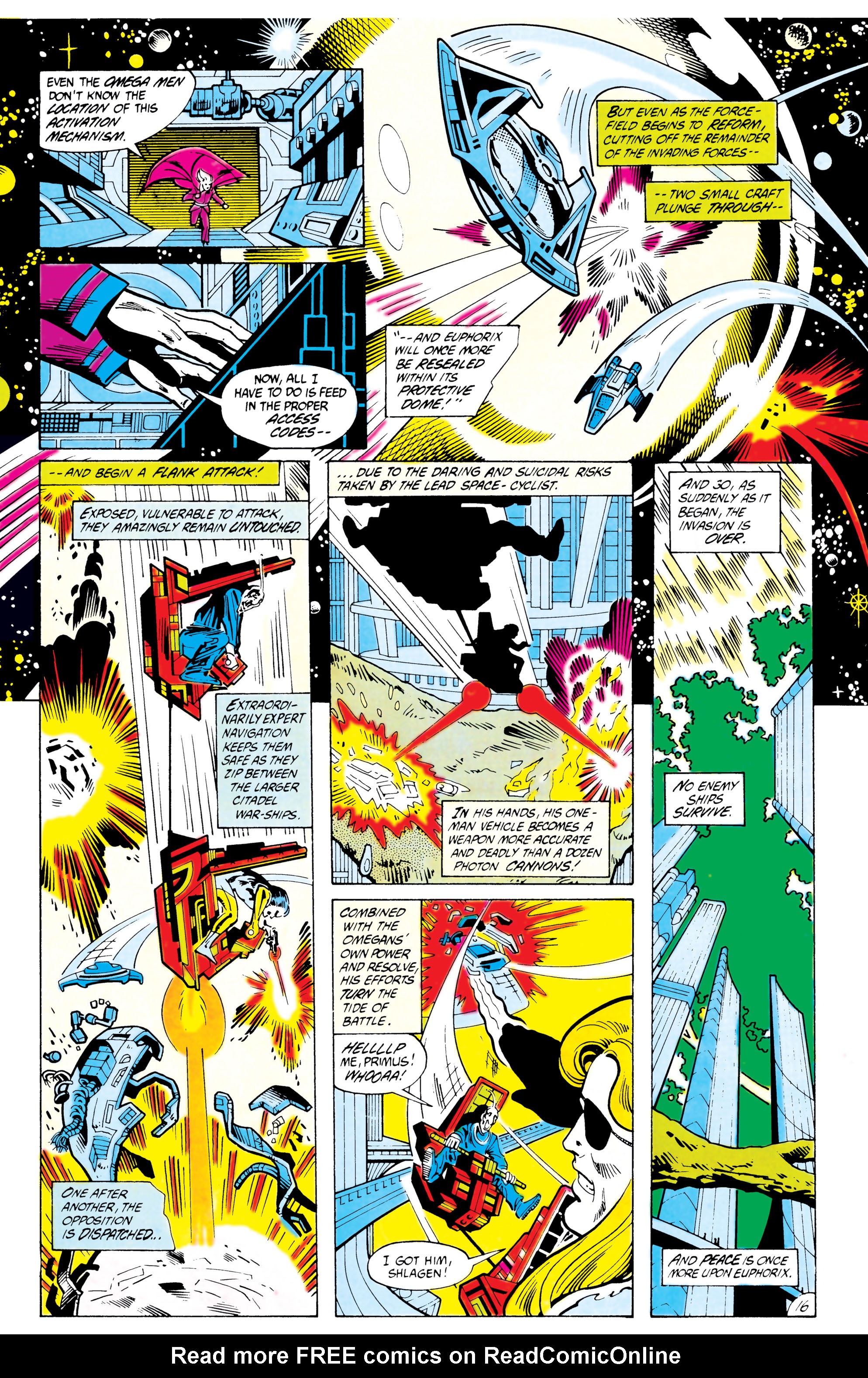 Read online The Omega Men (1983) comic -  Issue #9 - 16
