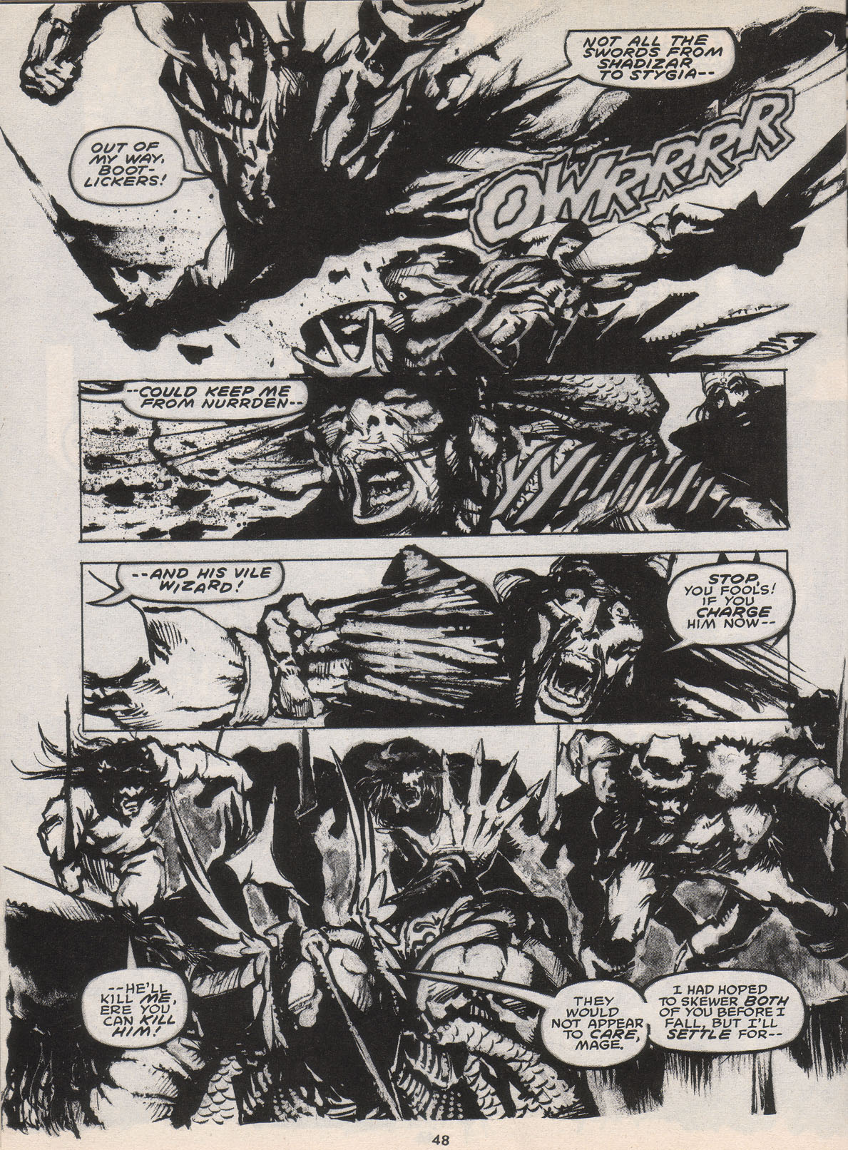 Read online The Savage Sword Of Conan comic -  Issue #222 - 49