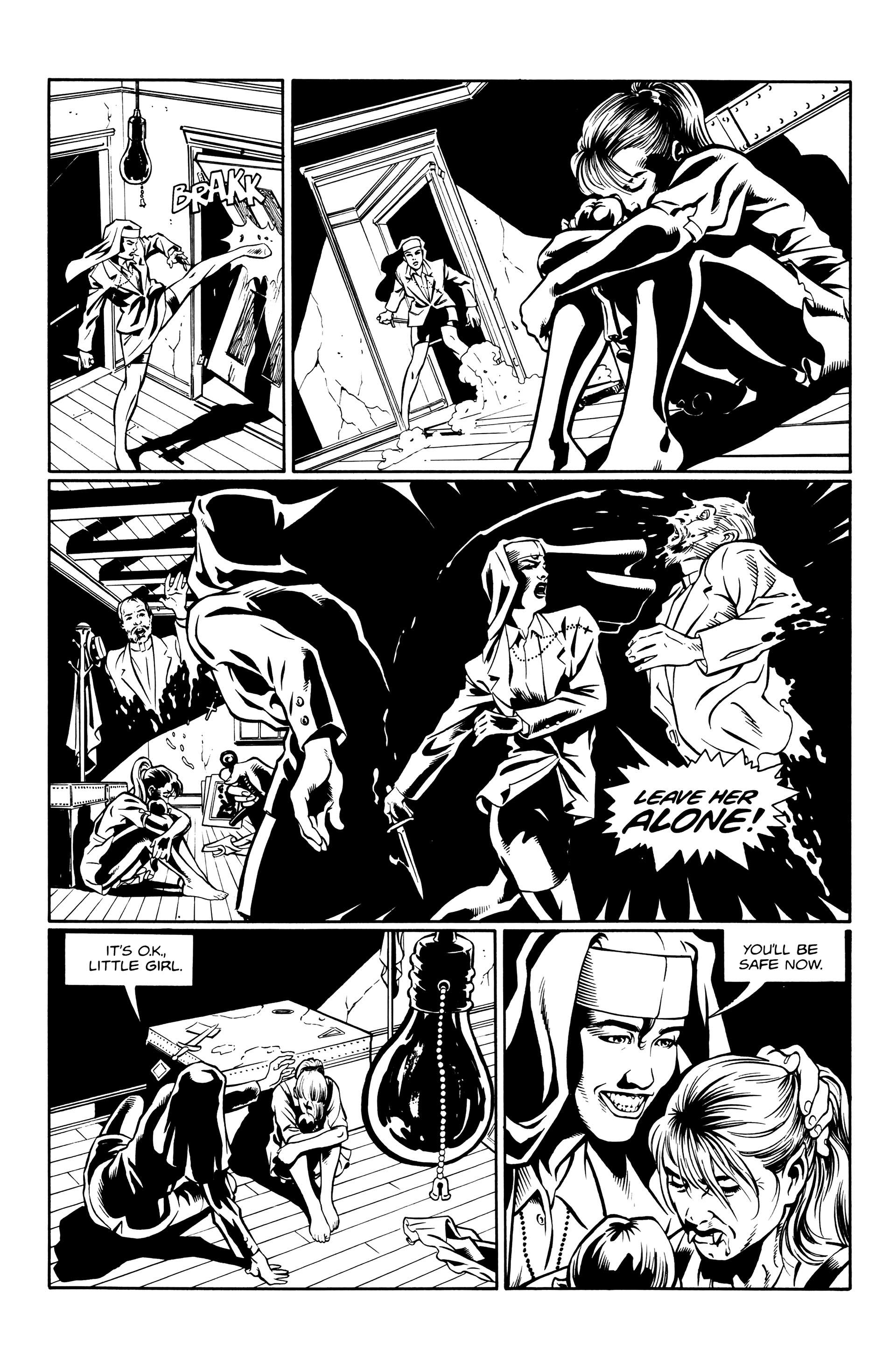 Read online Warrior Nun: Black & White comic -  Issue #7 - 10