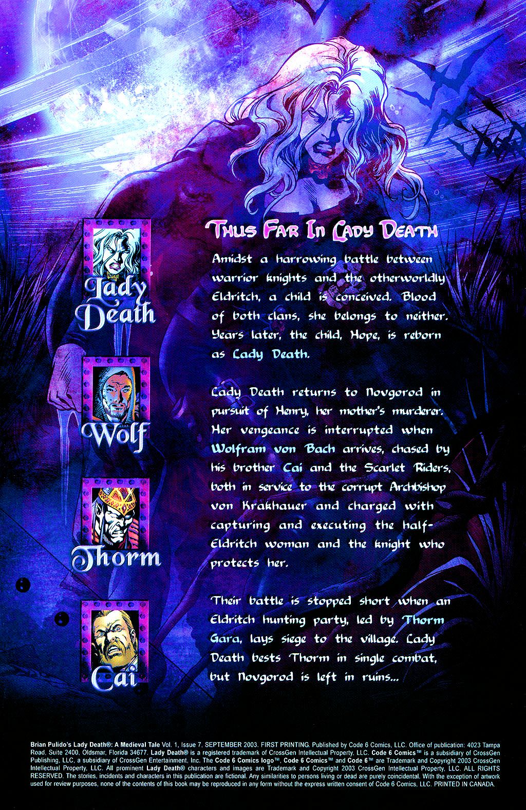 Read online Lady Death: A Medieval Tale comic -  Issue #7 - 2