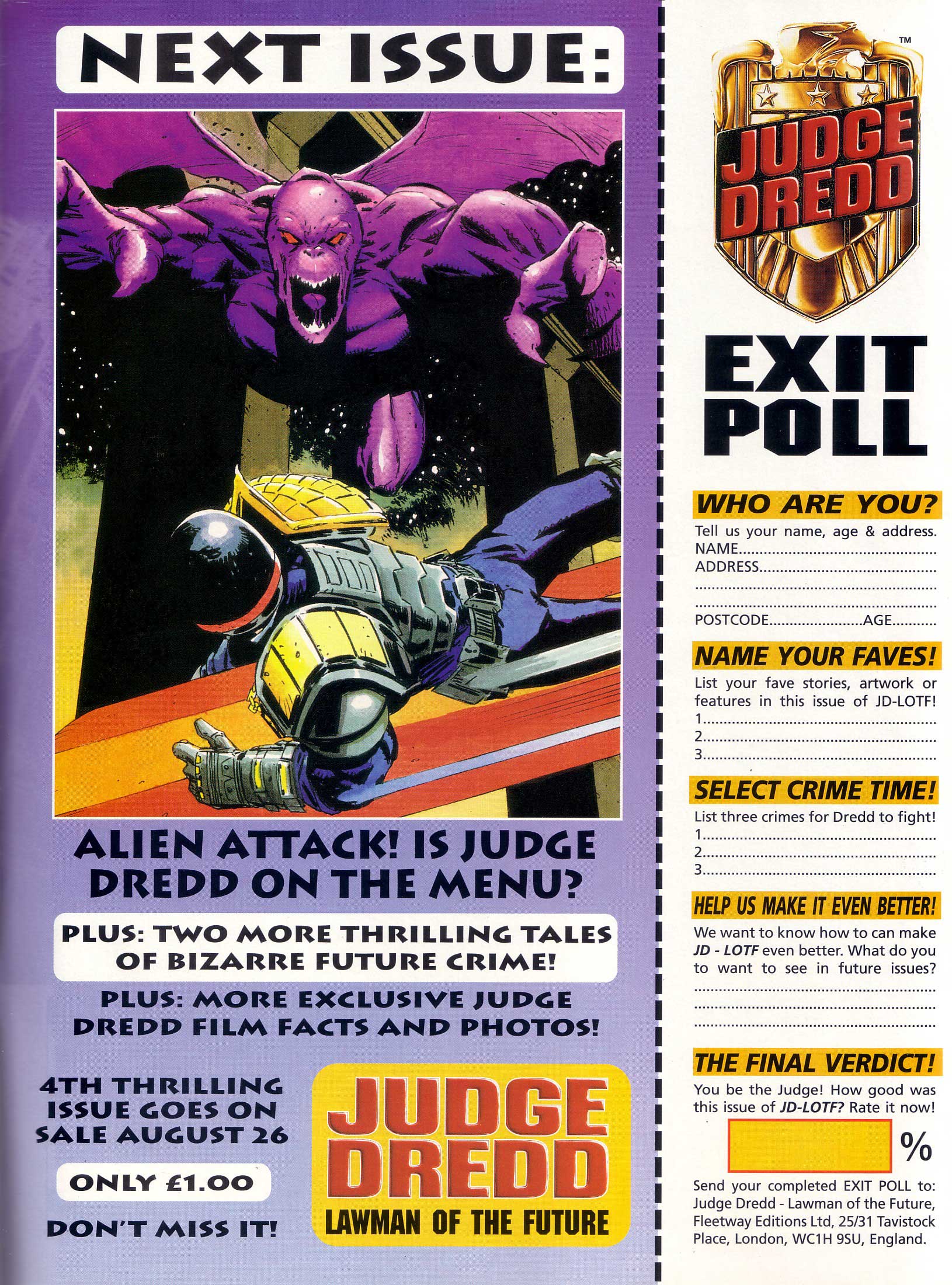 Read online Judge Dredd Lawman of the Future comic -  Issue #3 - 34