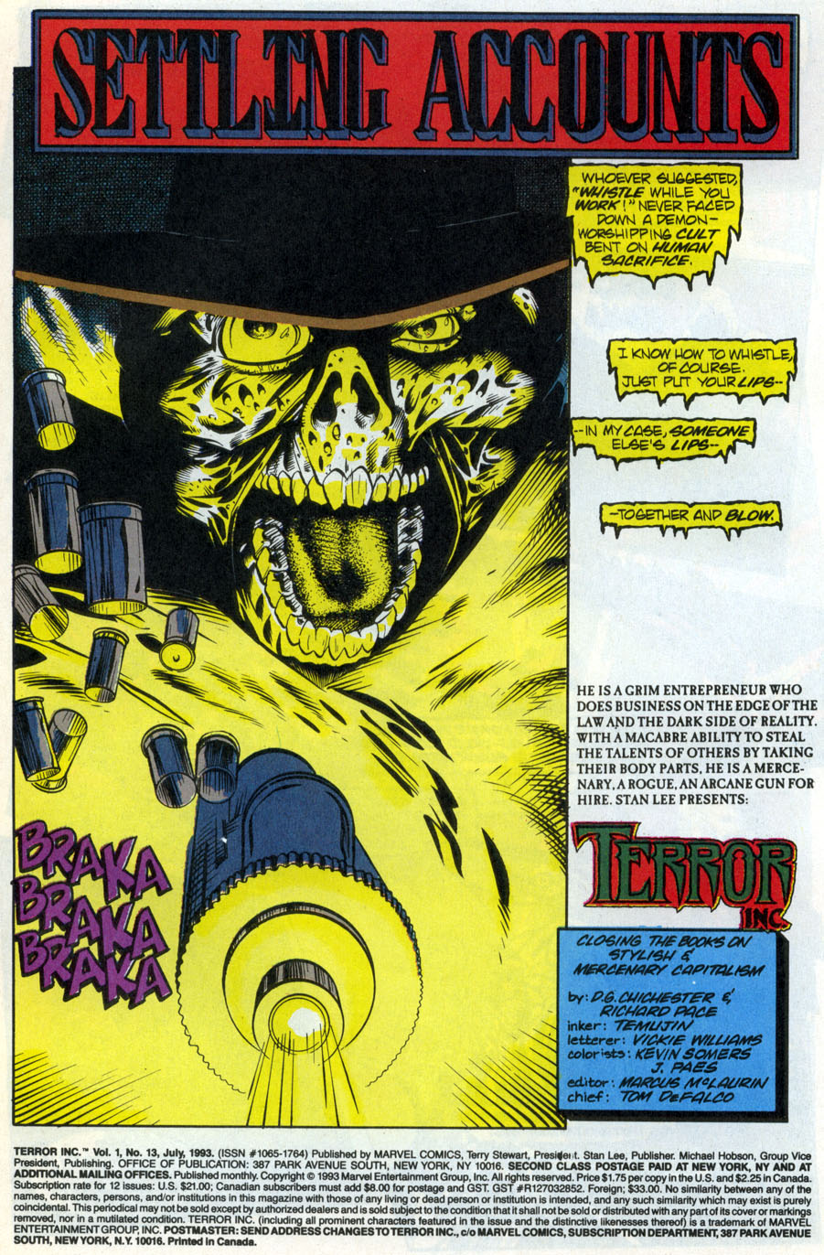 Read online Terror Inc. (1992) comic -  Issue #13 - 2
