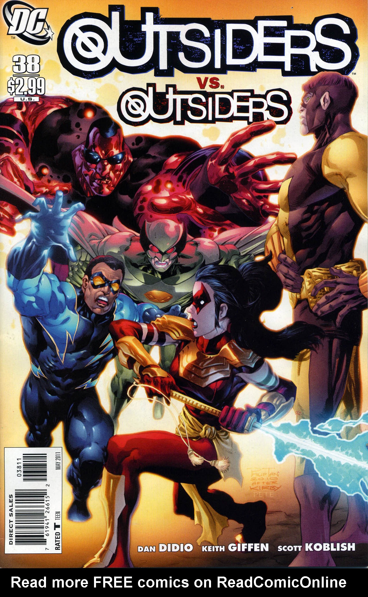 Read online The Outsiders (2009) comic -  Issue #38 - 1