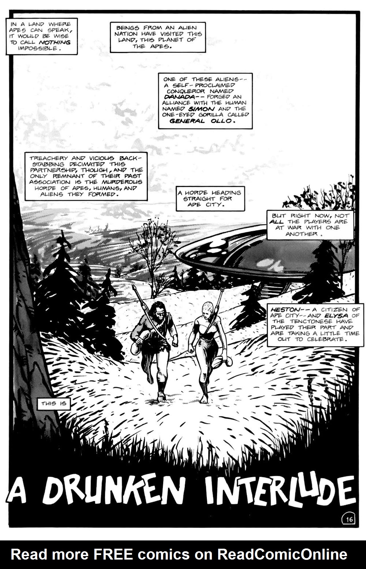 Read online Planet of the Apes (1990) comic -  Issue #13 - 18