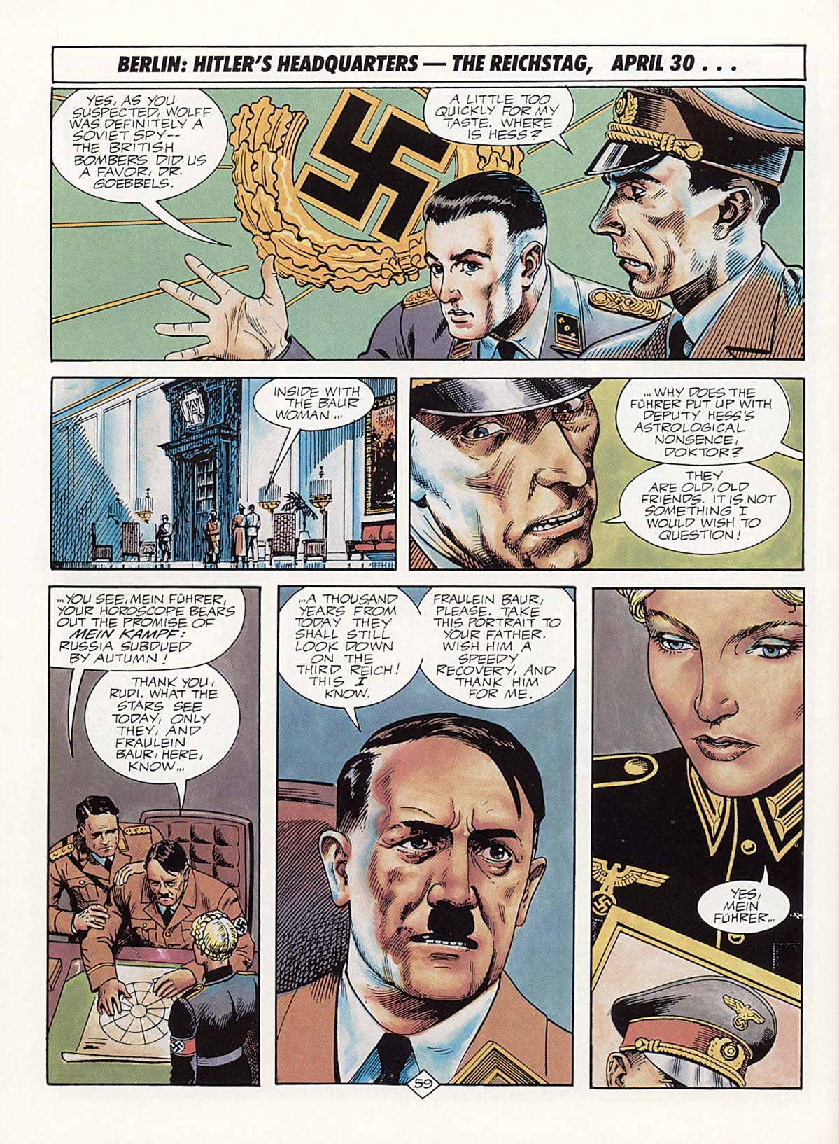 Read online Marvel Graphic Novel comic -  Issue #34 - The Shadow - Hitler's Astrologer - 64