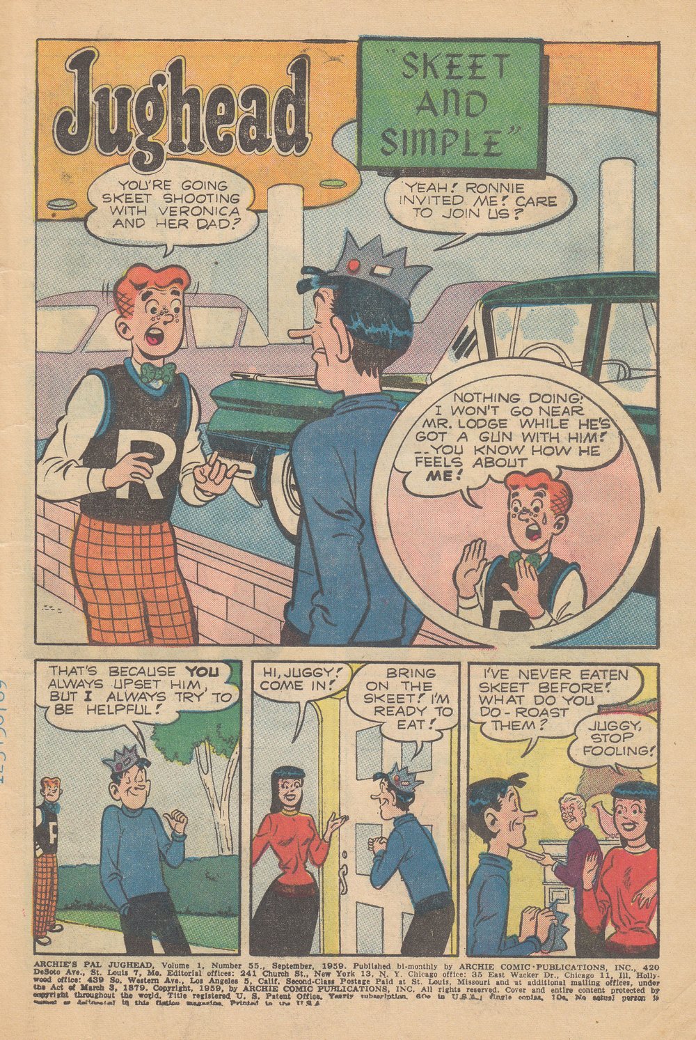 Read online Archie's Pal Jughead comic -  Issue #55 - 3