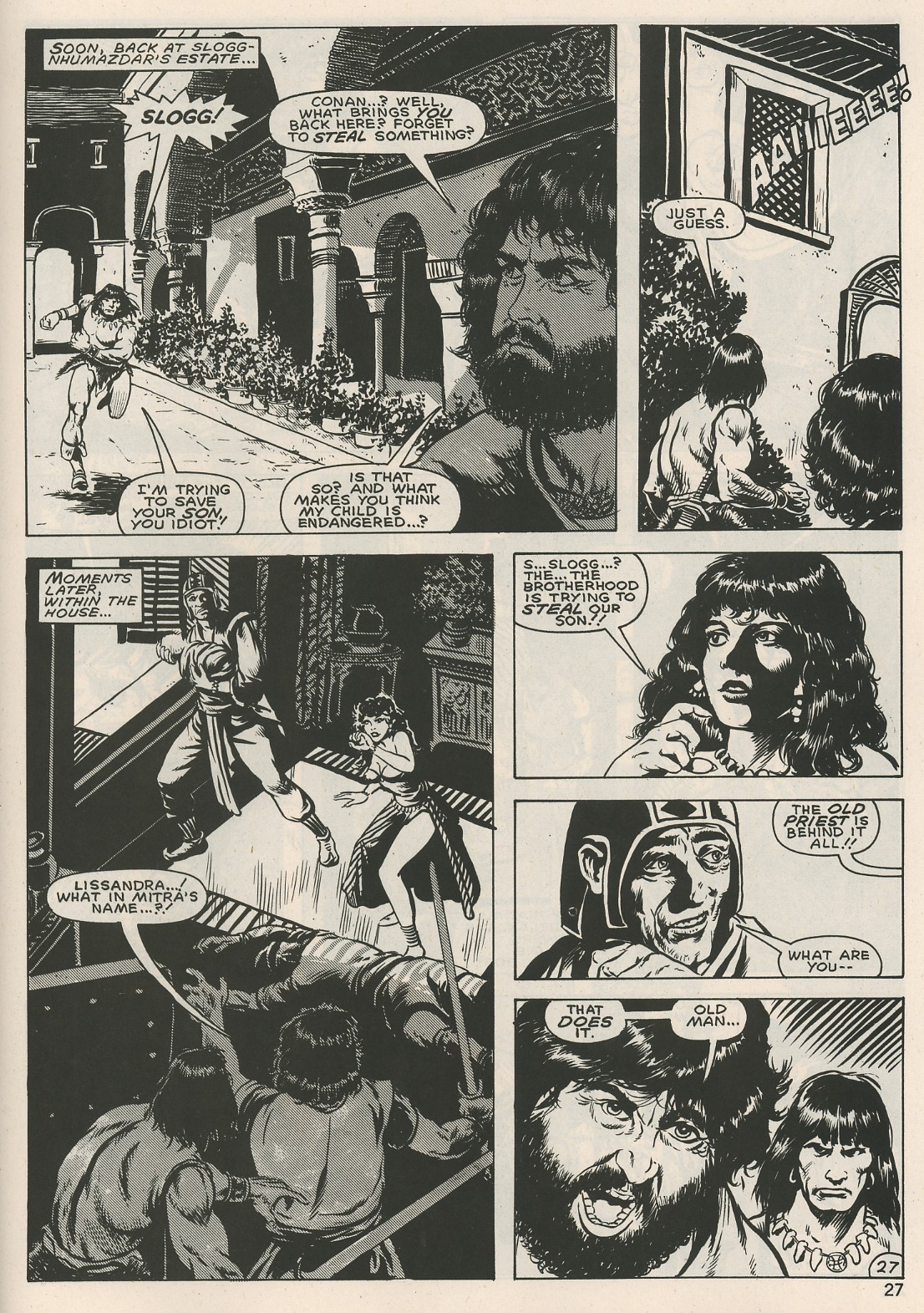 Read online The Savage Sword Of Conan comic -  Issue #125 - 27