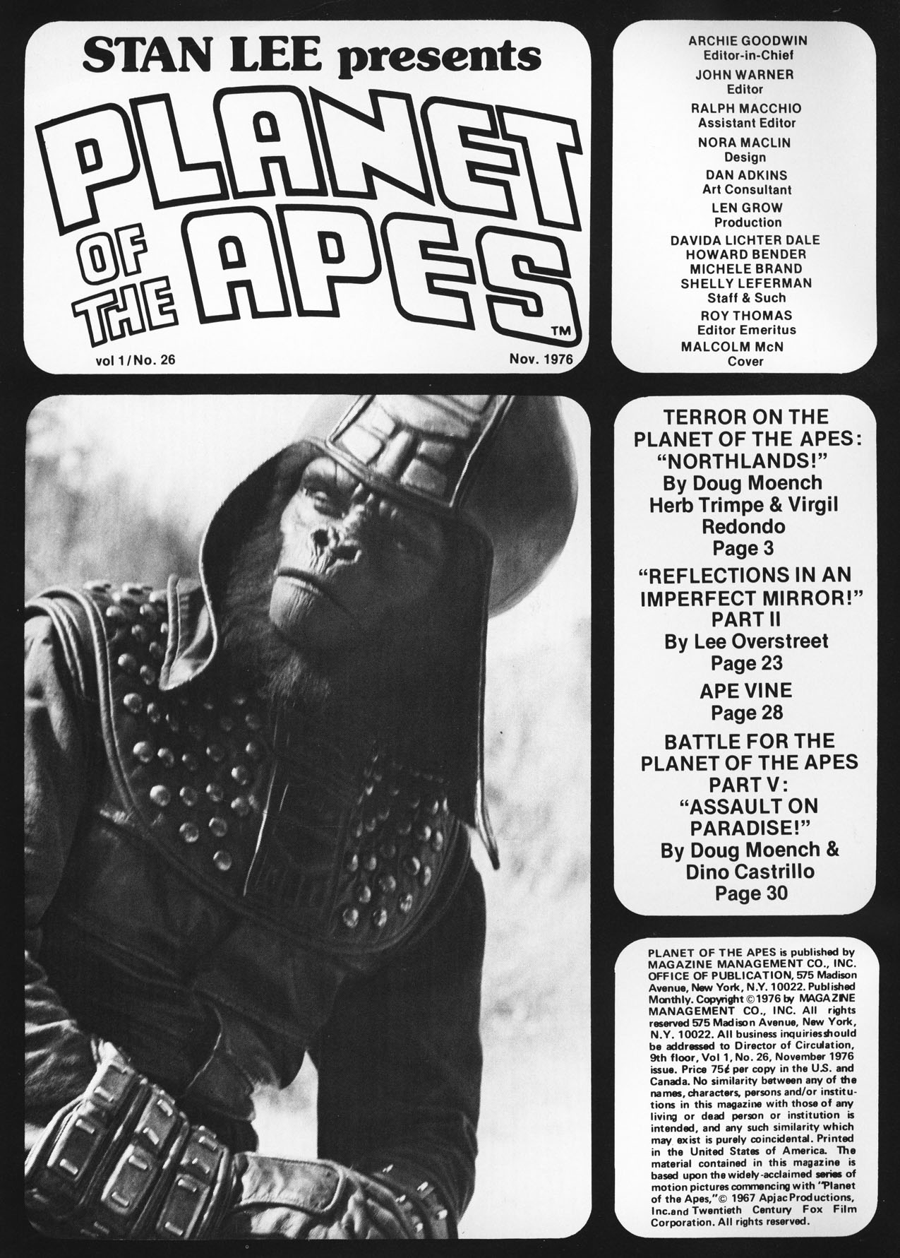 Read online Planet of the Apes comic -  Issue #26 - 2