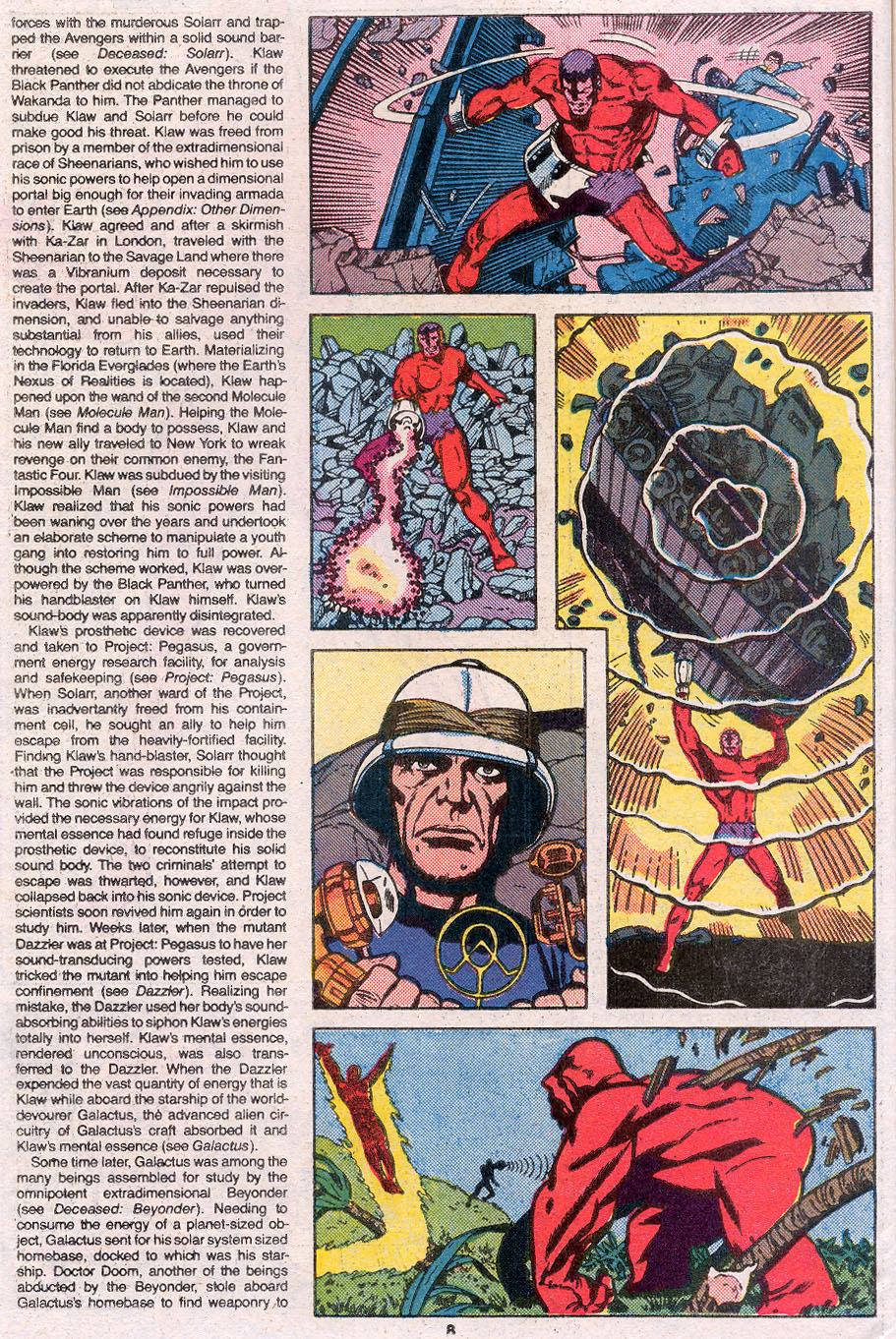 Read online The Official Handbook of the Marvel Universe Deluxe Edition comic -  Issue #7 - 10