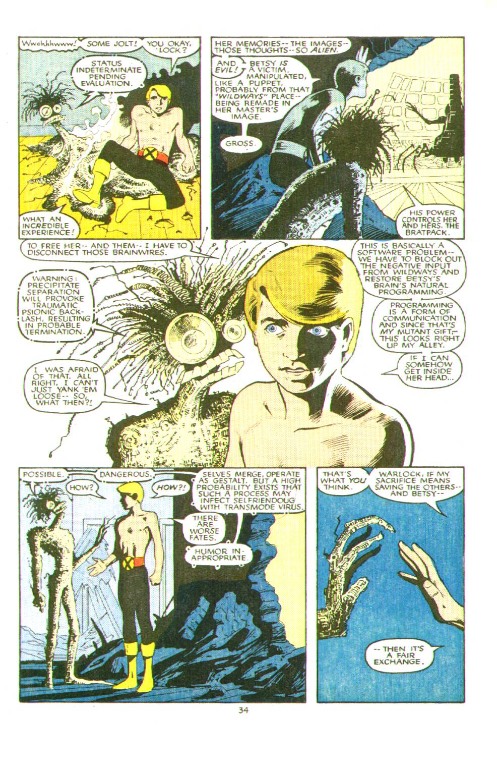 Read online The New Mutants comic -  Issue # _Annual 2 - 35