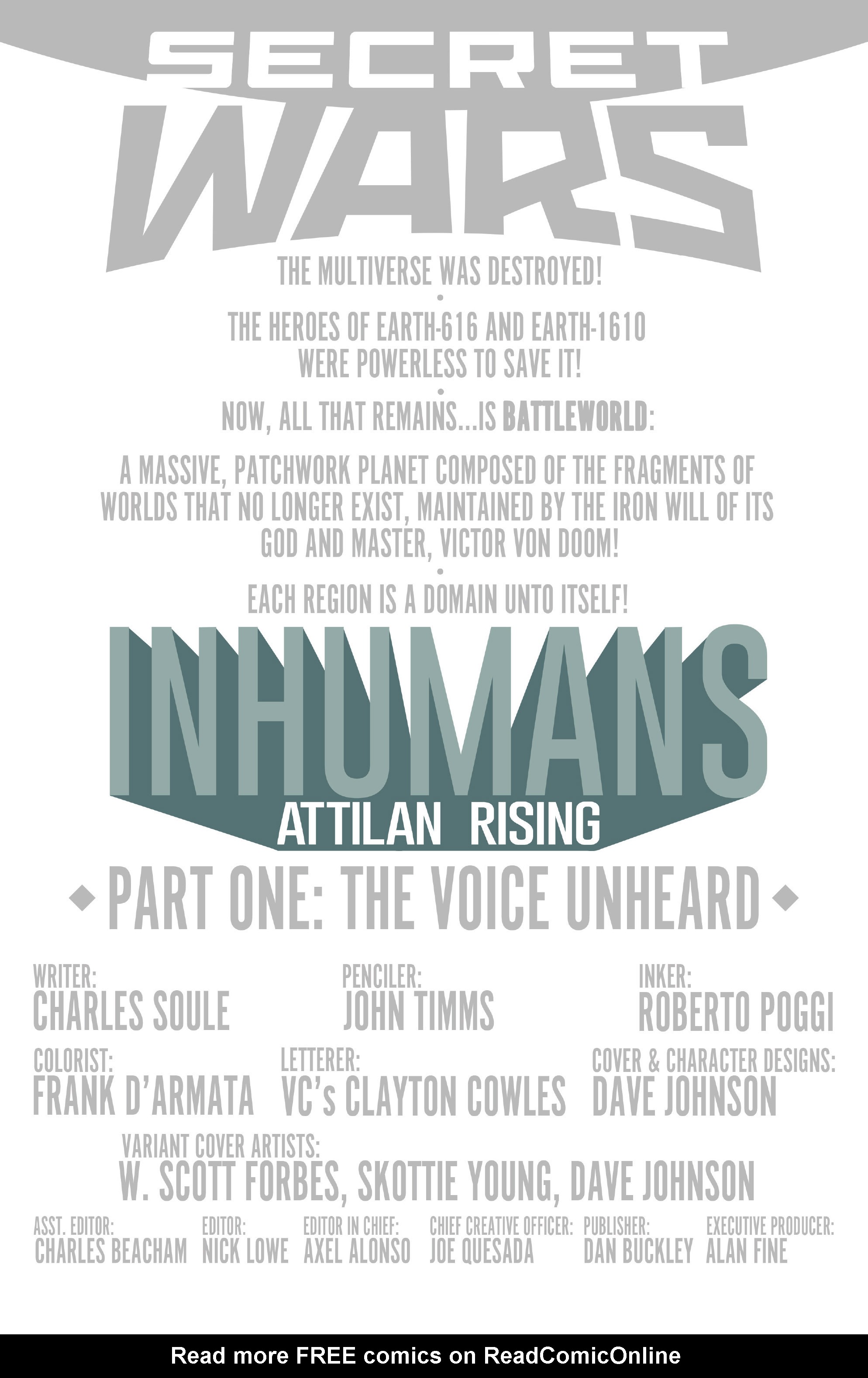Read online Inhumans: Attilan Rising comic -  Issue #1 - 2