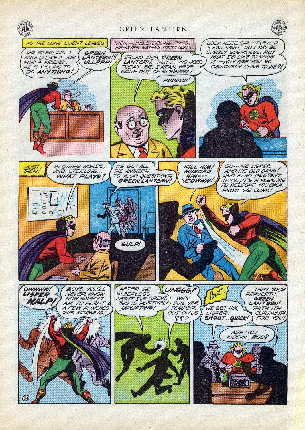 Read online Green Lantern (1941) comic -  Issue #14 - 6