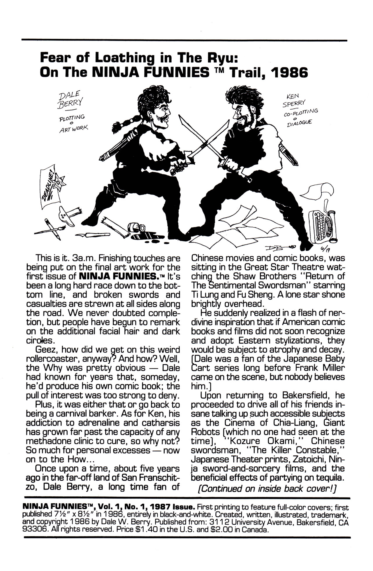 Read online Ninja Funnies comic -  Issue #1 - 3