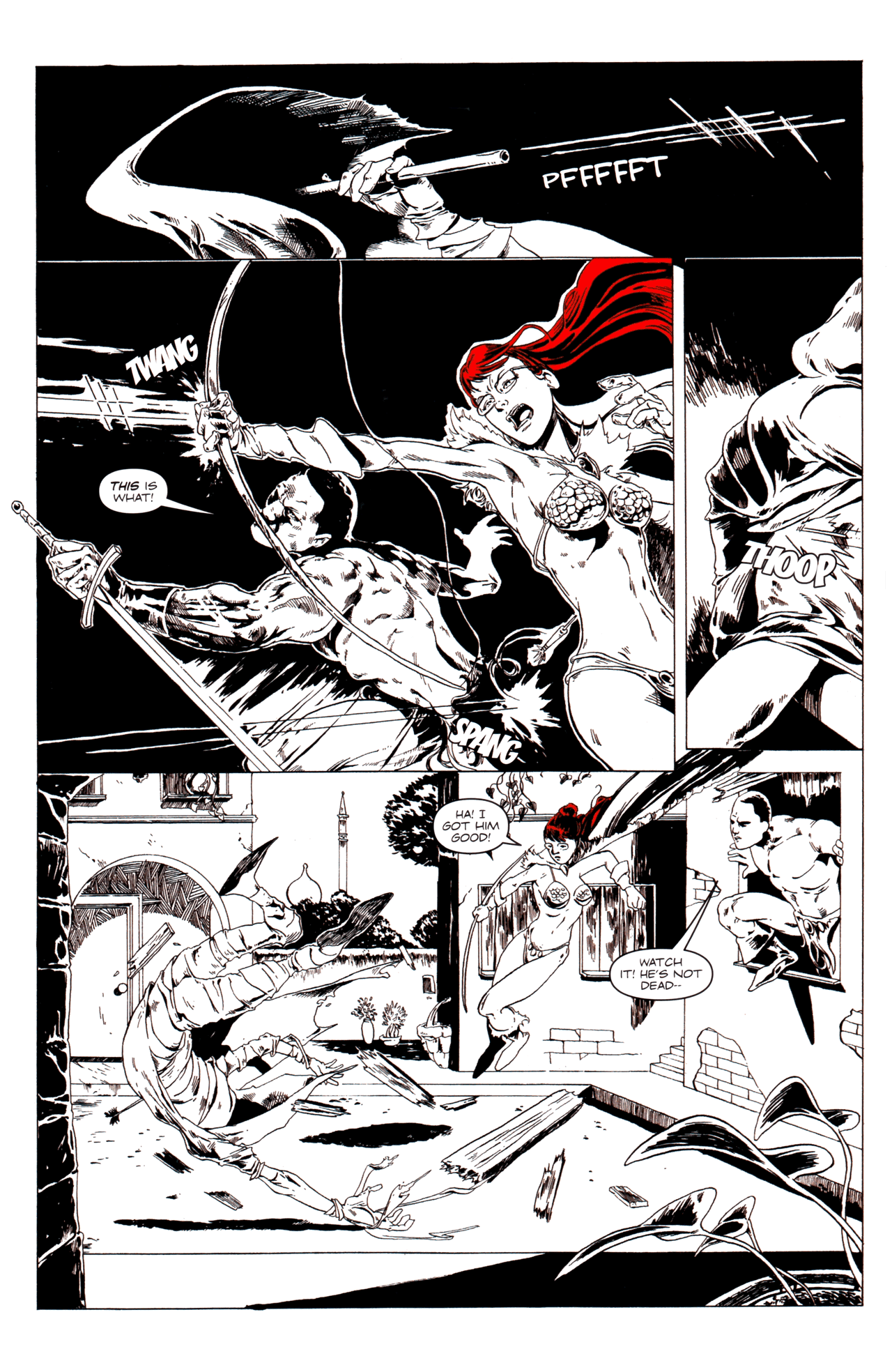 Read online Barack the Barbarian: The Fall of Red Sarah! comic -  Issue # Full - 12