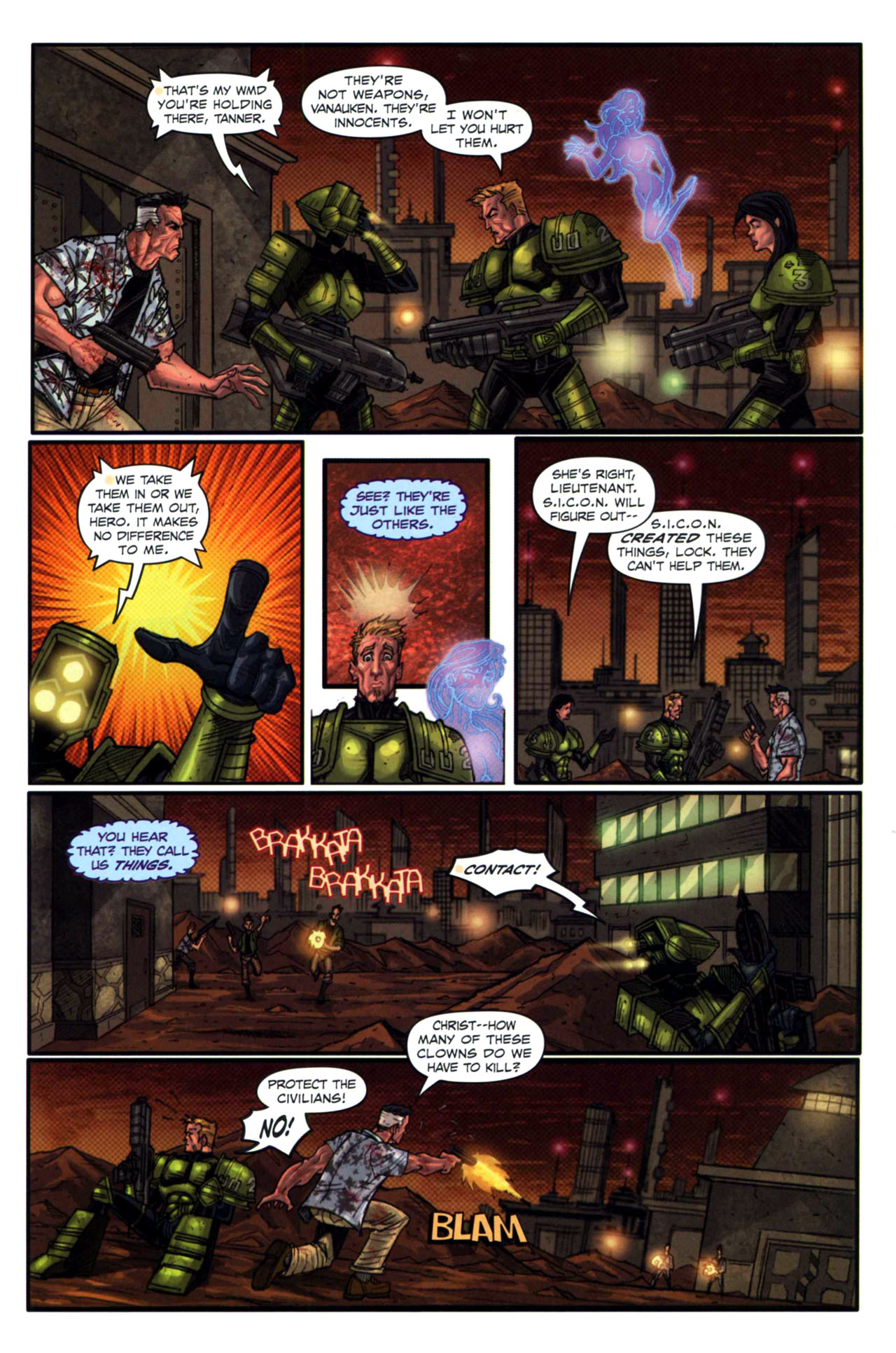 Read online Starship Troopers (2007) comic -  Issue #10 - 18