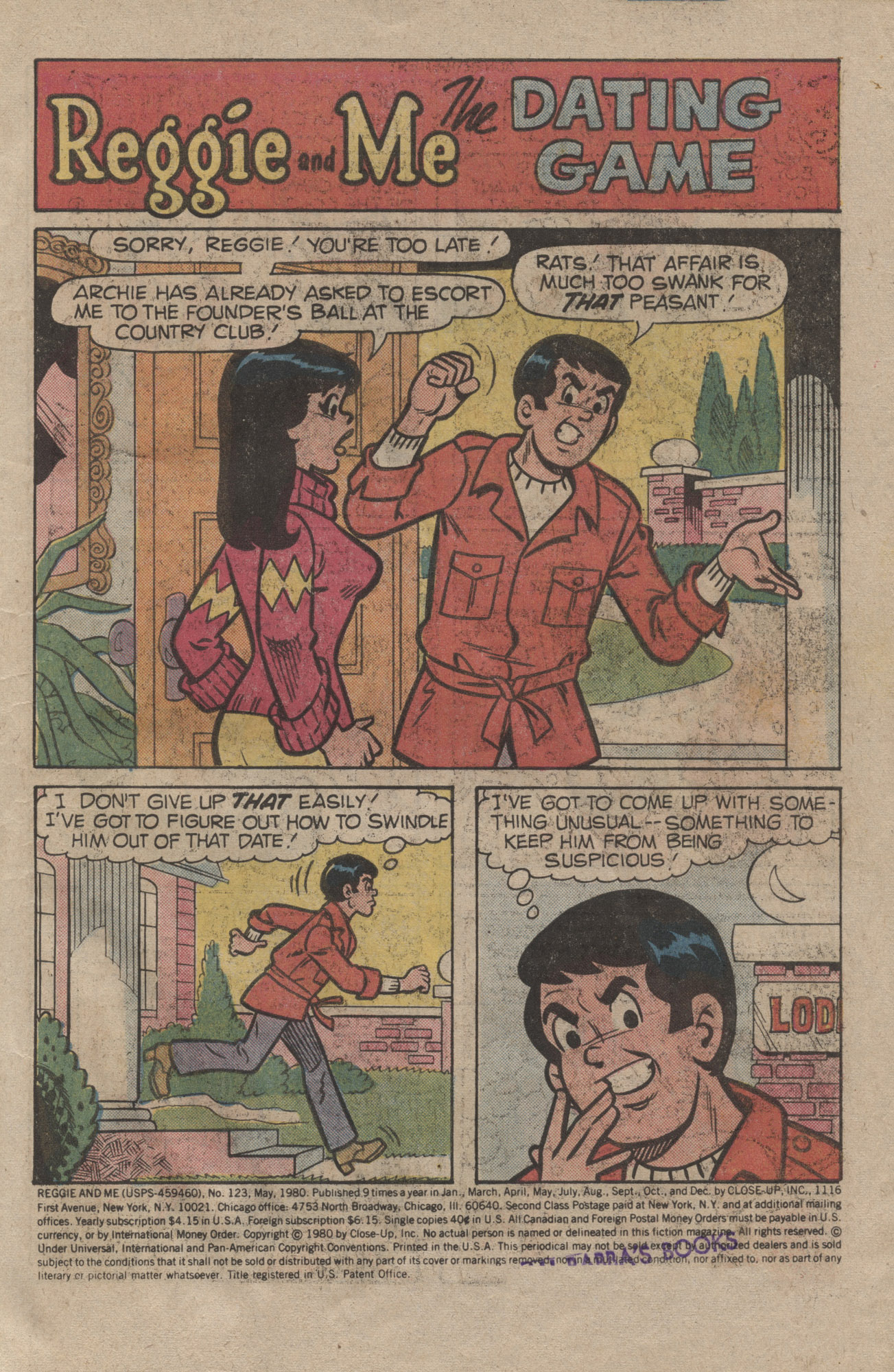 Read online Reggie and Me (1966) comic -  Issue #123 - 3