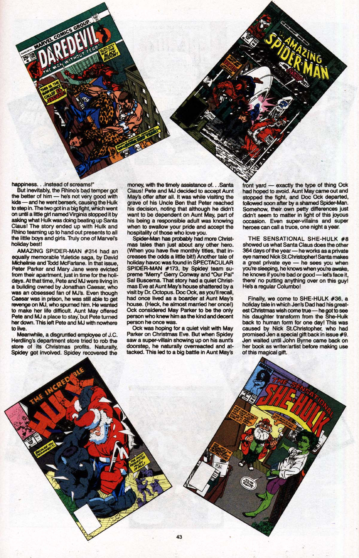 Read online Marvel Holiday Special (1991) comic -  Issue #1992 - 44