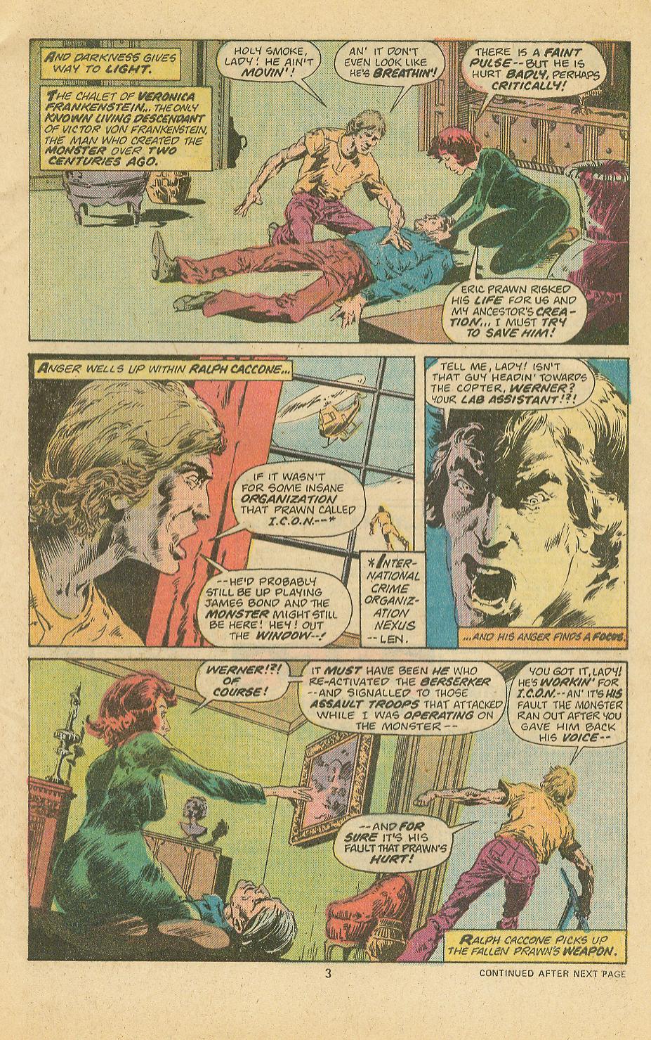 Read online Frankenstein (1973) comic -  Issue #18 - 4