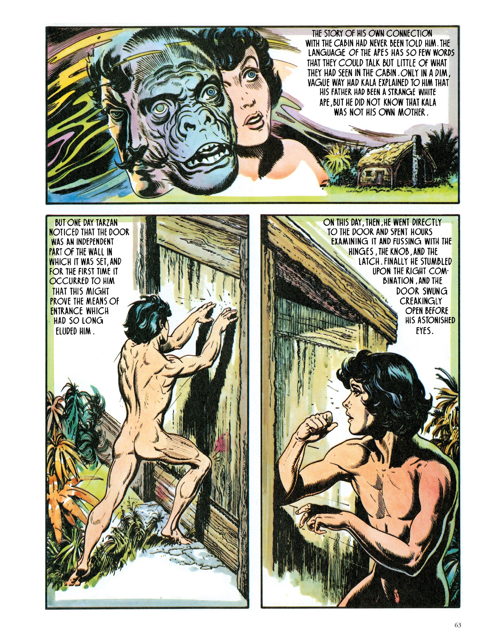 Read online Edgar Rice Burroughs' Tarzan: Burne Hogarth's Lord of the Jungle comic -  Issue # TPB - 65