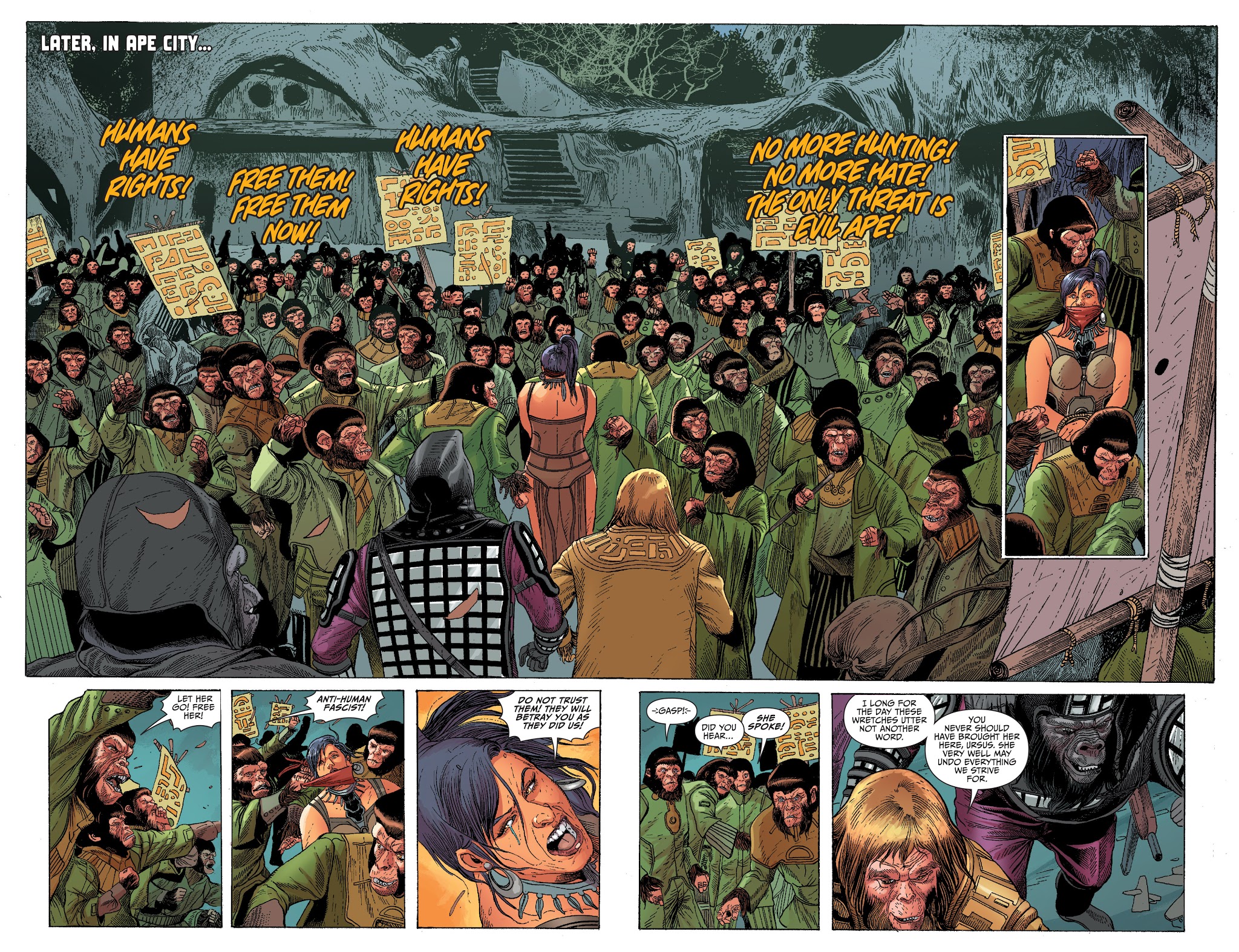 Read online Kong on the Planet of the Apes comic -  Issue #4 - 8