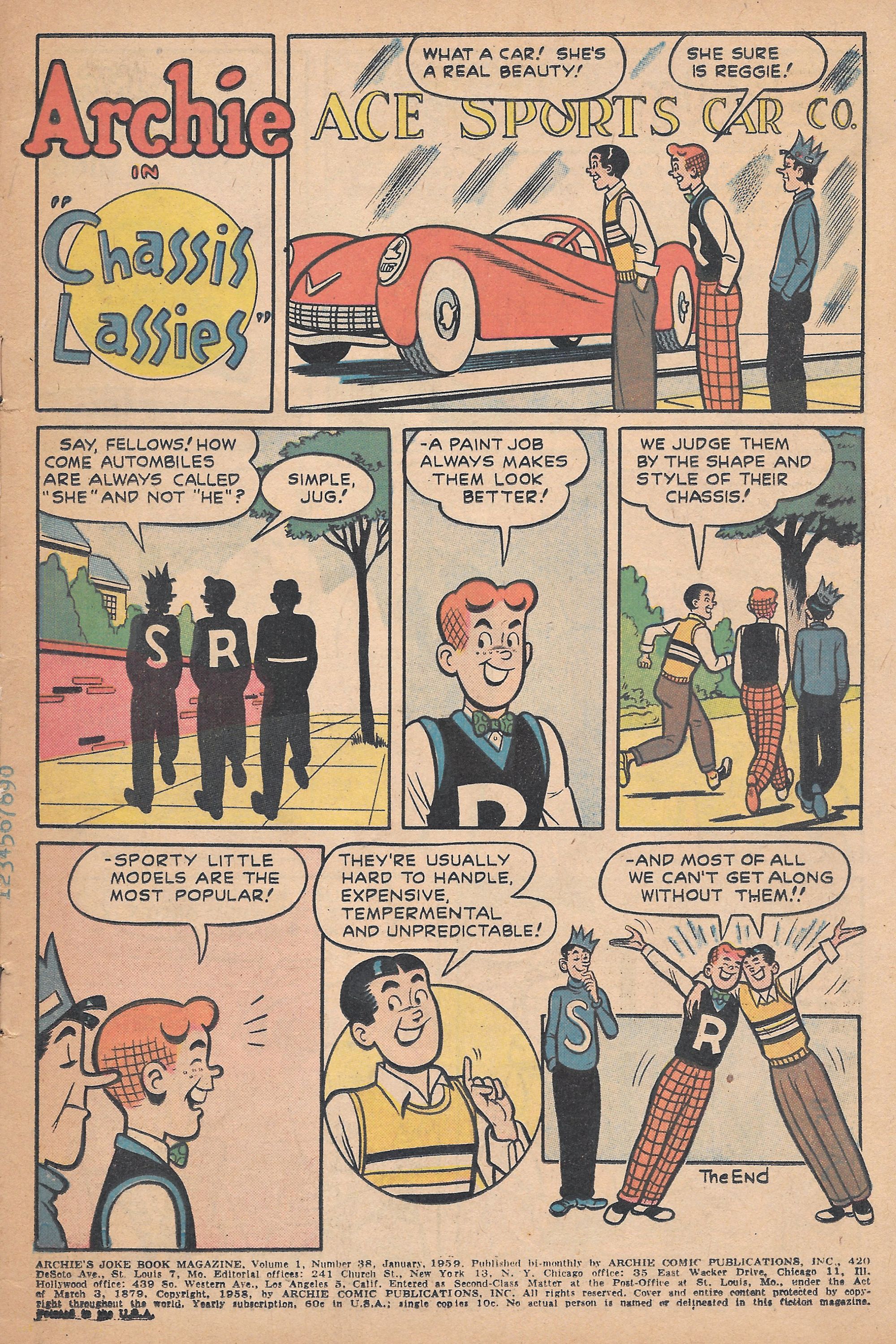 Read online Archie's Joke Book Magazine comic -  Issue #38 - 3