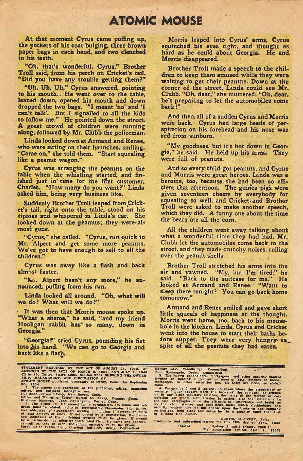 Read online Atomic Mouse comic -  Issue #13 - 15