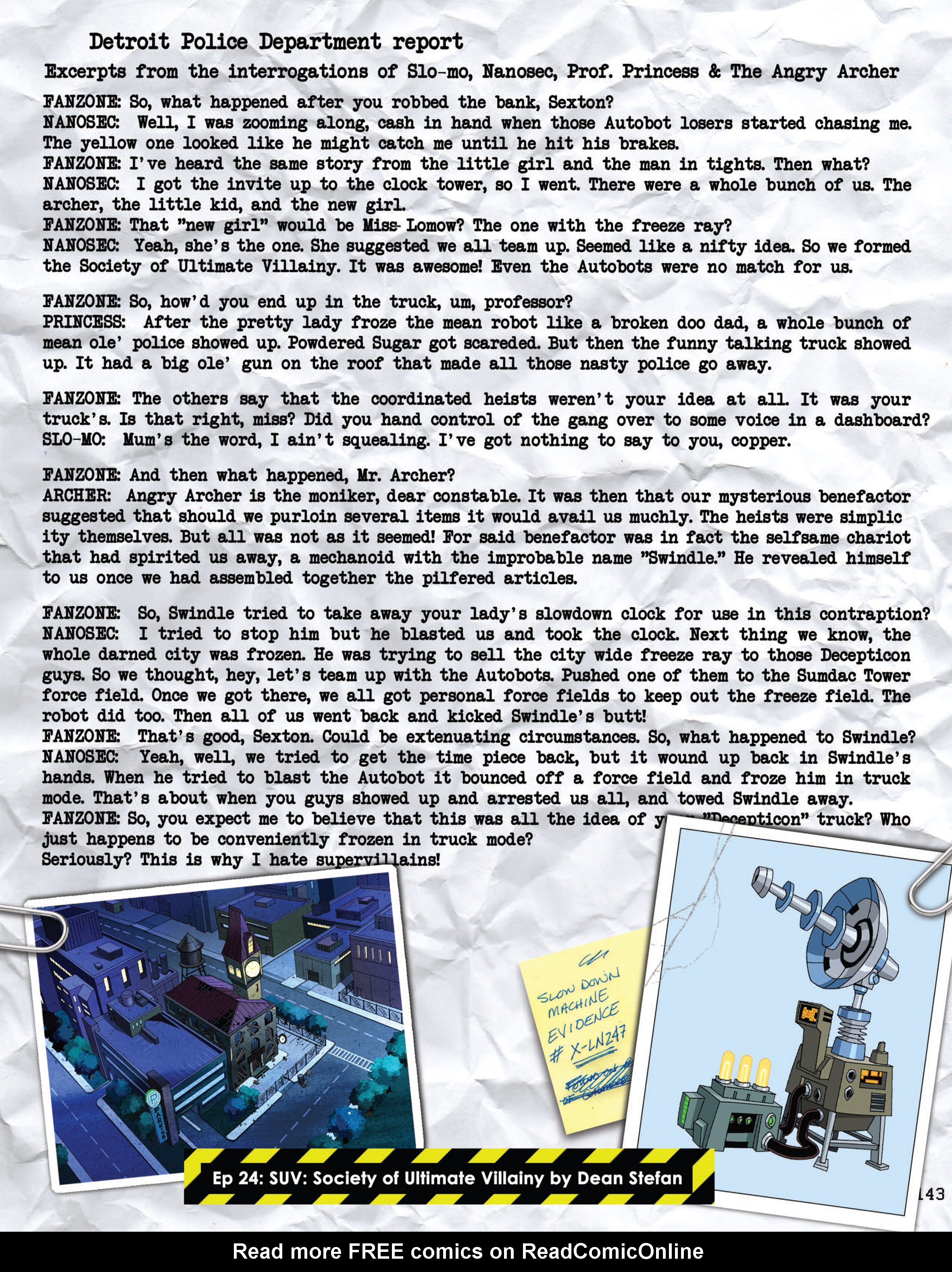 Read online Transformers Animated: The Allspark Almanac comic -  Issue # TPB 1 - 144