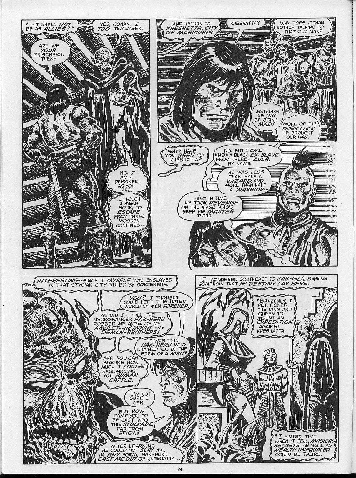 Read online The Savage Sword Of Conan comic -  Issue #202 - 26