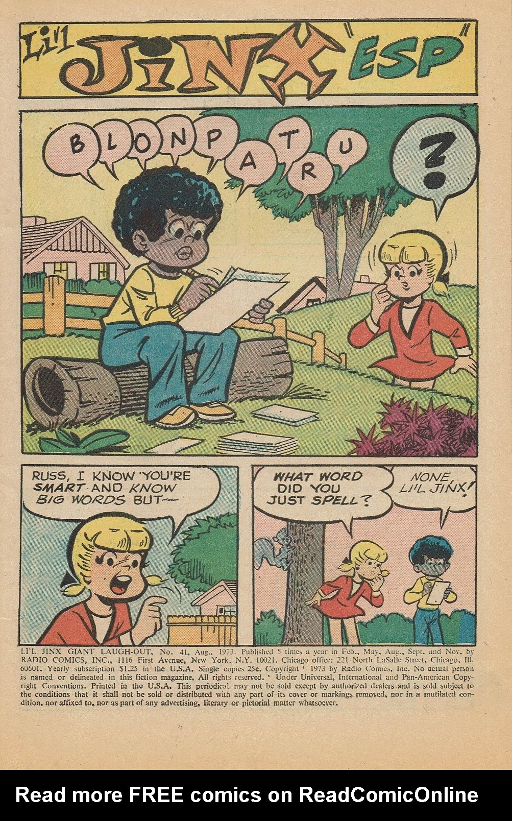 Read online Li'l Jinx Giant Laugh-Out comic -  Issue #41 - 3