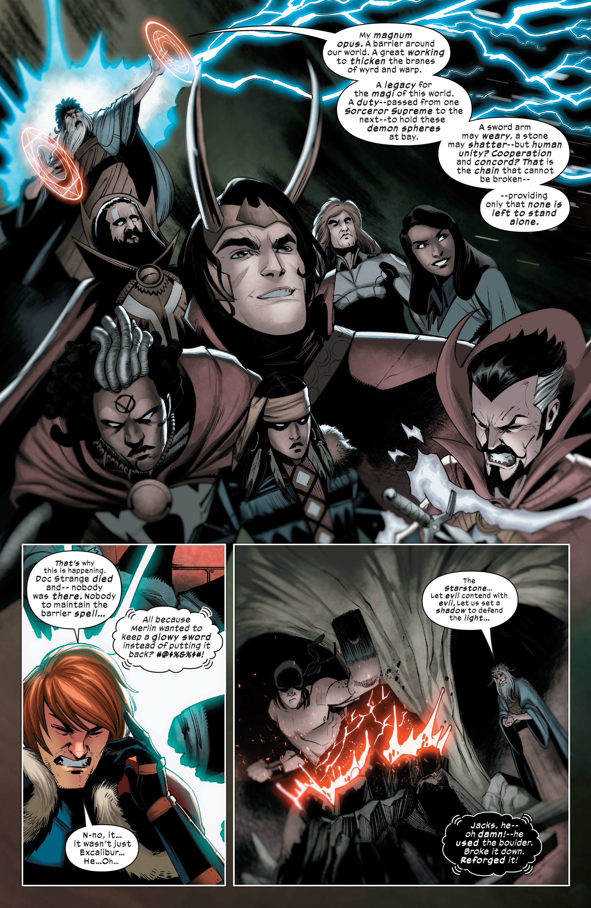 Read online Death of Doctor Strange: One-Shots comic -  Issue # X-Men - Black Knight - 22