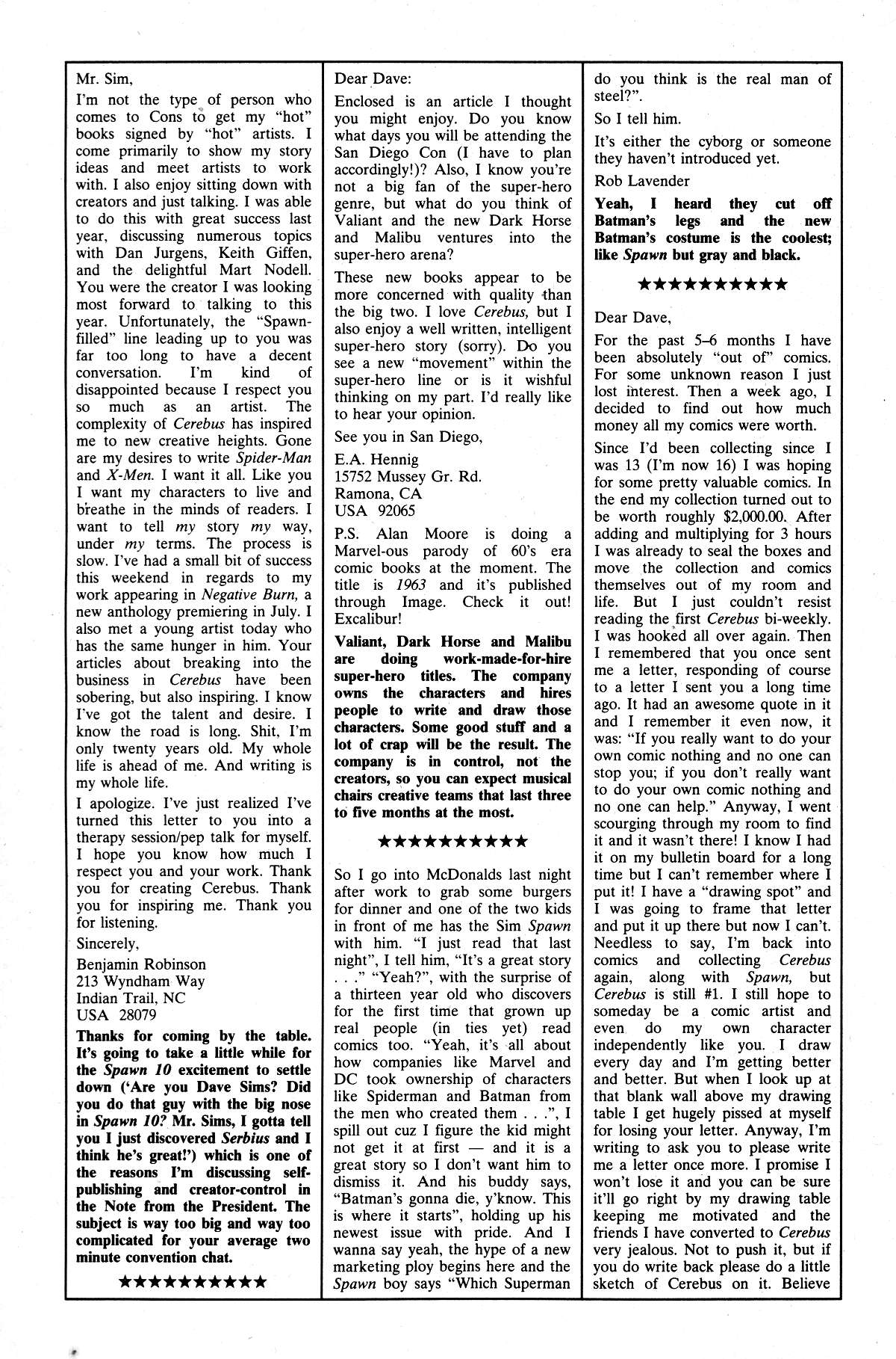 Read online Cerebus comic -  Issue #172 - 23
