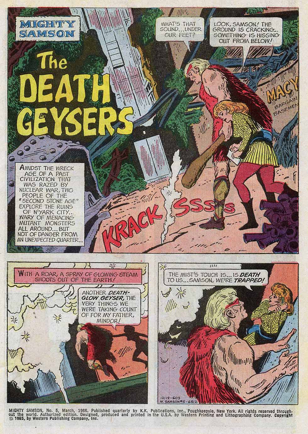 Read online Mighty Samson (1964) comic -  Issue #5 - 3