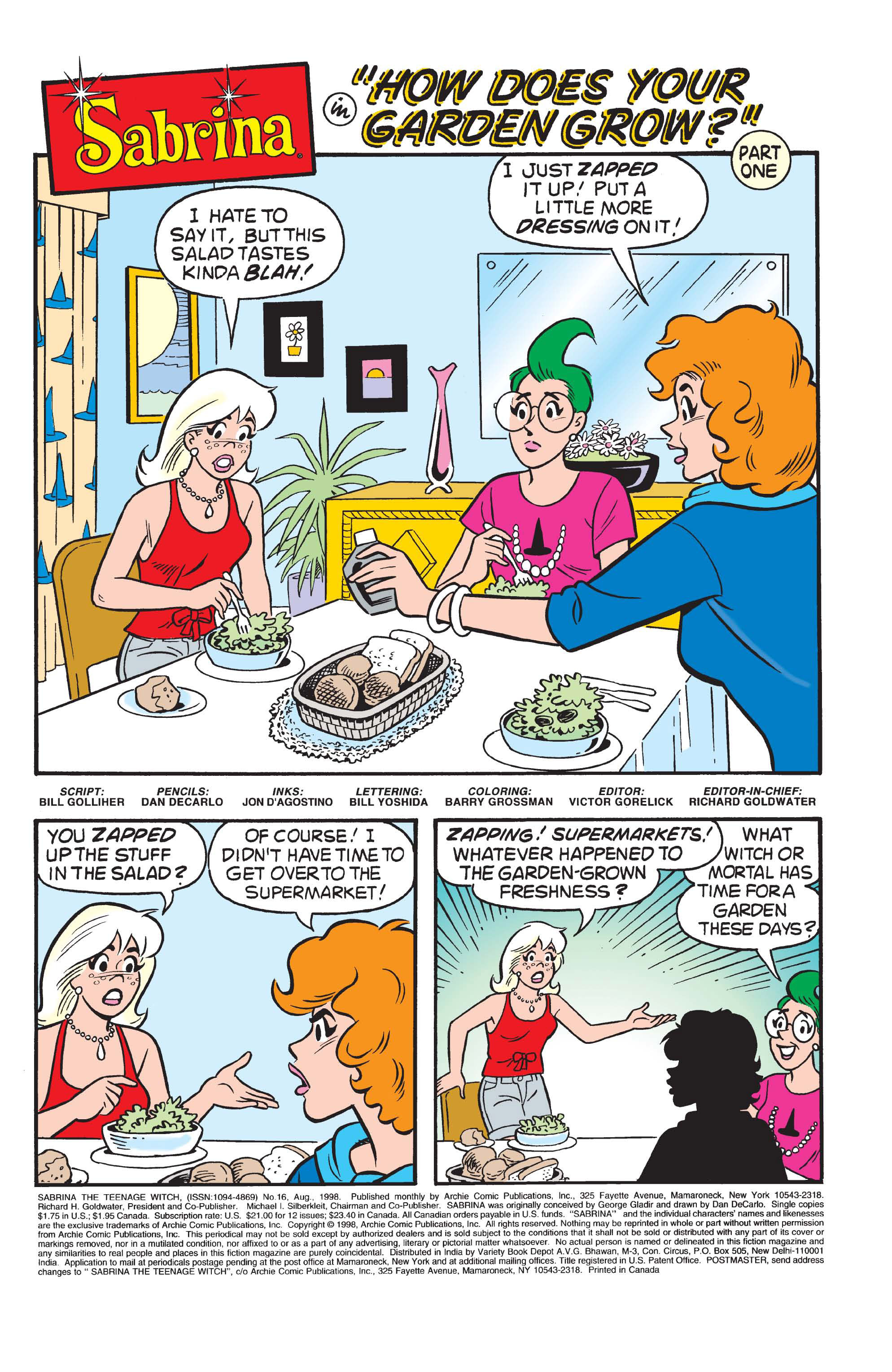 Read online Sabrina the Teenage Witch (1997) comic -  Issue #16 - 2