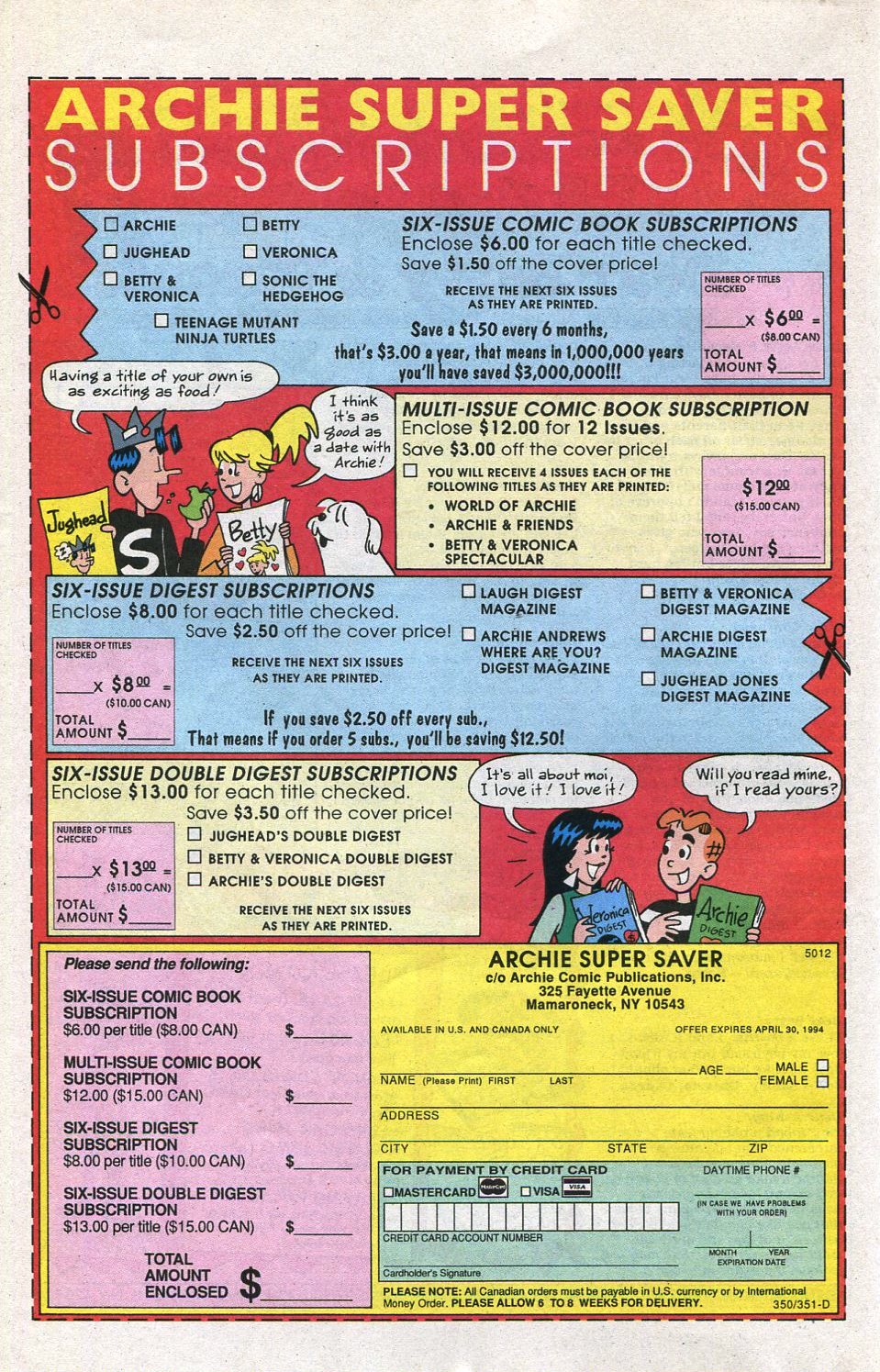 Read online Betty and Veronica (1987) comic -  Issue #73 - 12